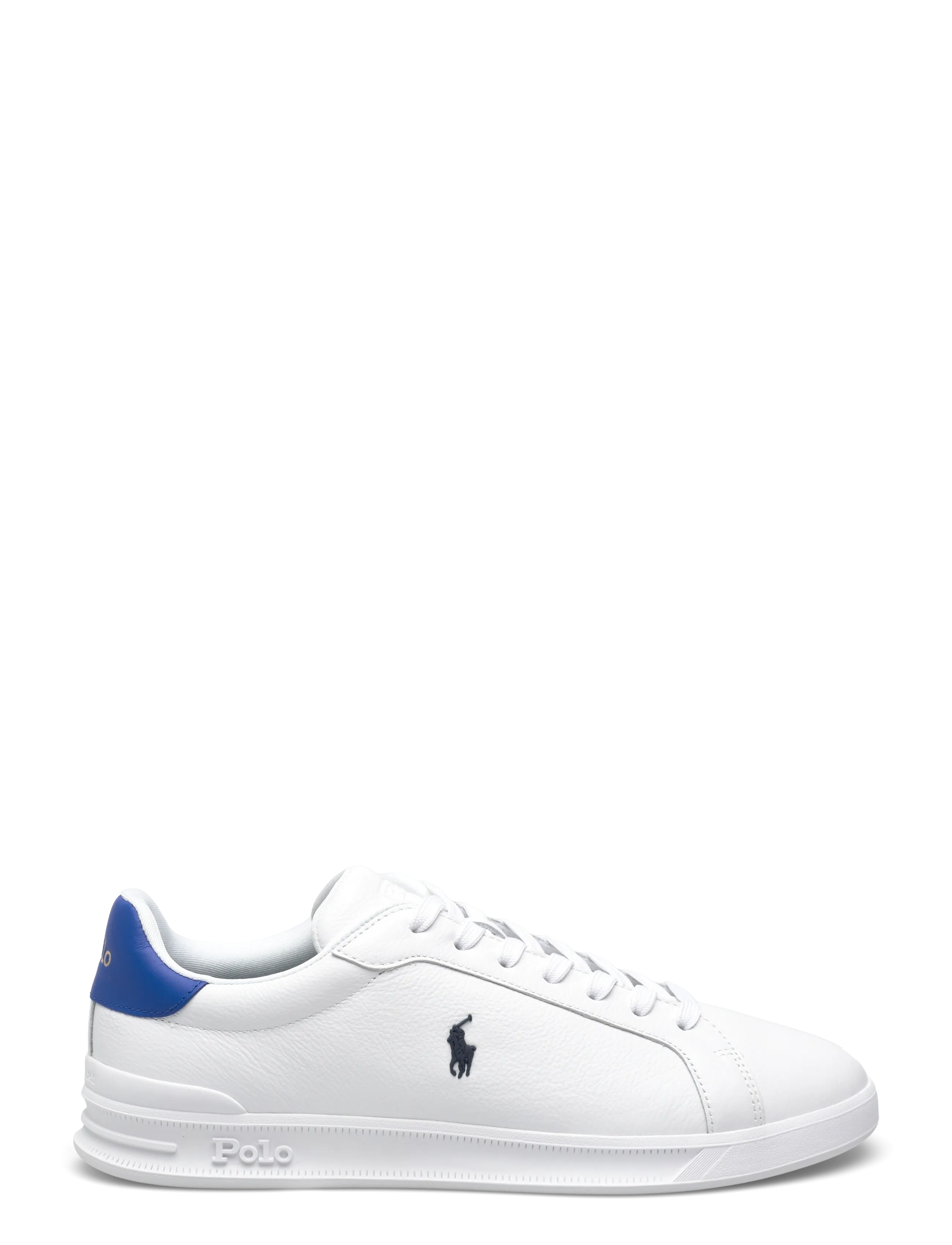 Polo Ralph Lauren - LEATHER-HRT CRT II-SK-LTL - lave sneakers - white/heritage bl - 1