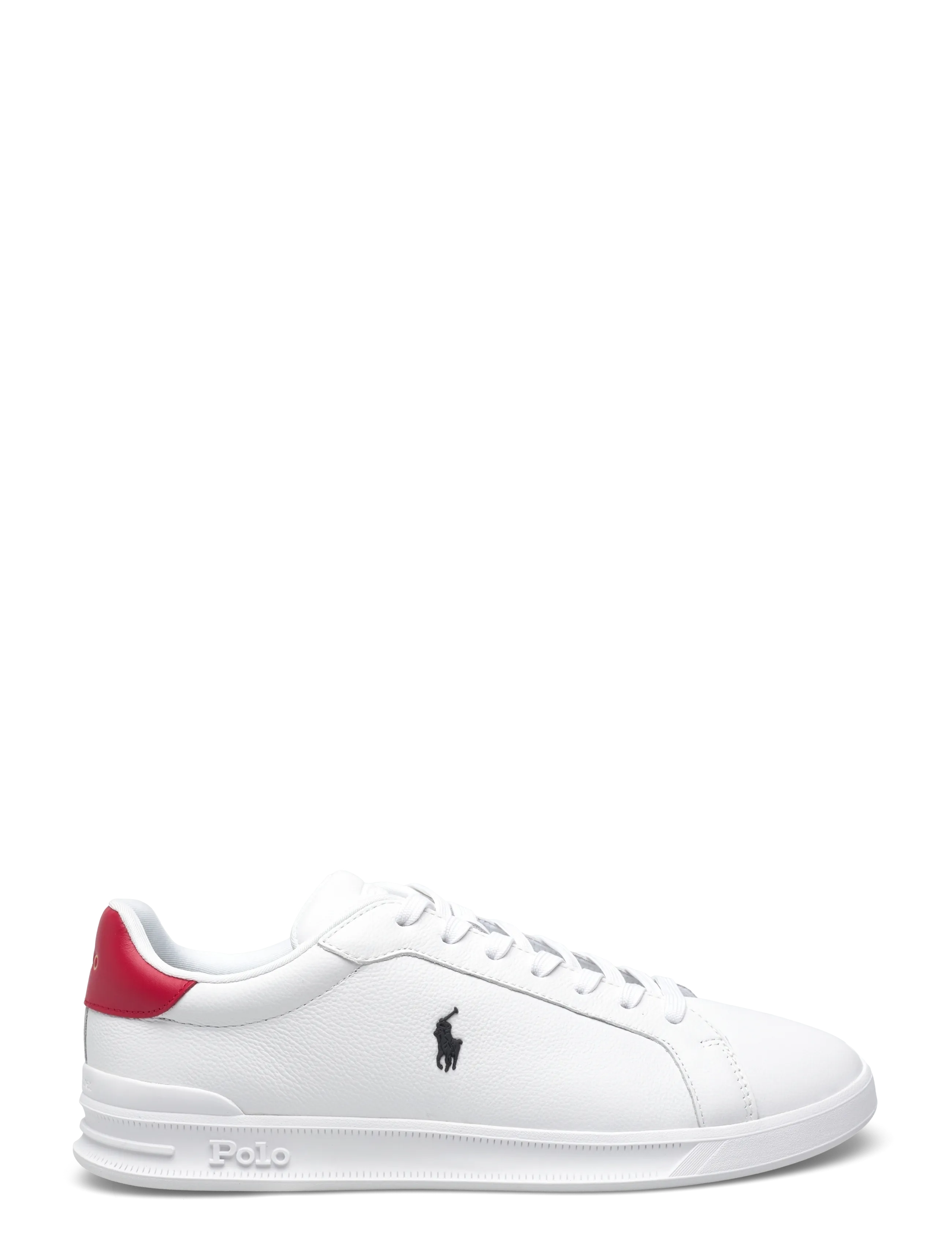Polo Ralph Lauren - LEATHER-HRT CRT II-SK-LTL - madala säärega - white/rl 2000 red - 1