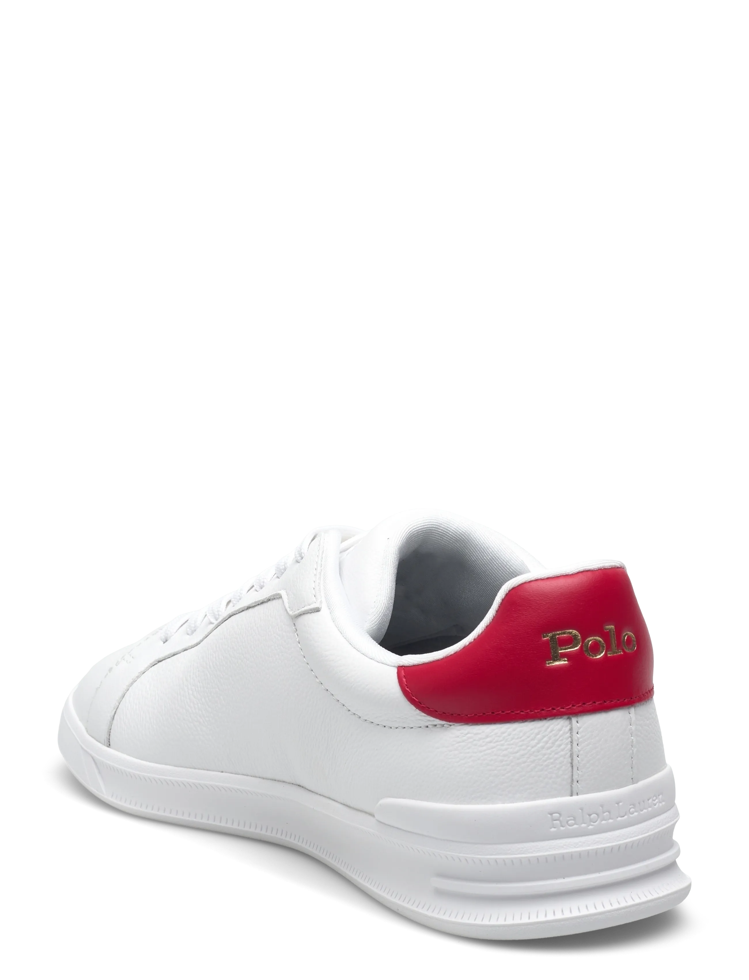 Polo Ralph Lauren - LEATHER-HRT CRT II-SK-LTL - madala säärega - white/rl 2000 red - 2