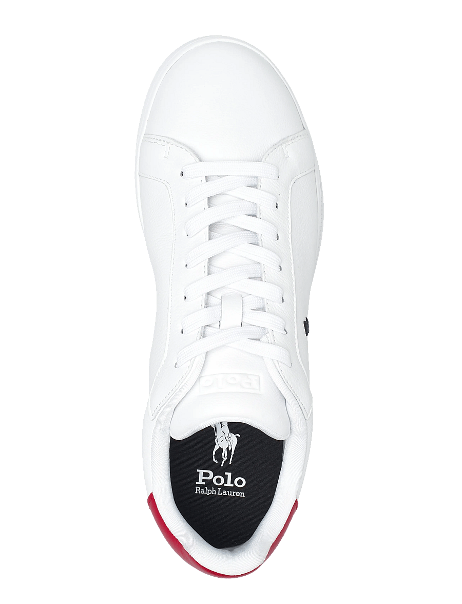 Polo Ralph Lauren - LEATHER-HRT CRT II-SK-LTL - madala säärega - white/rl 2000 red - 3
