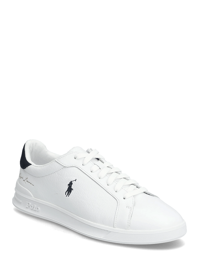 Polo Ralph Lauren - Heritage Court II Leather Sneaker - niedriger schnitt - white/hunter navy - 0