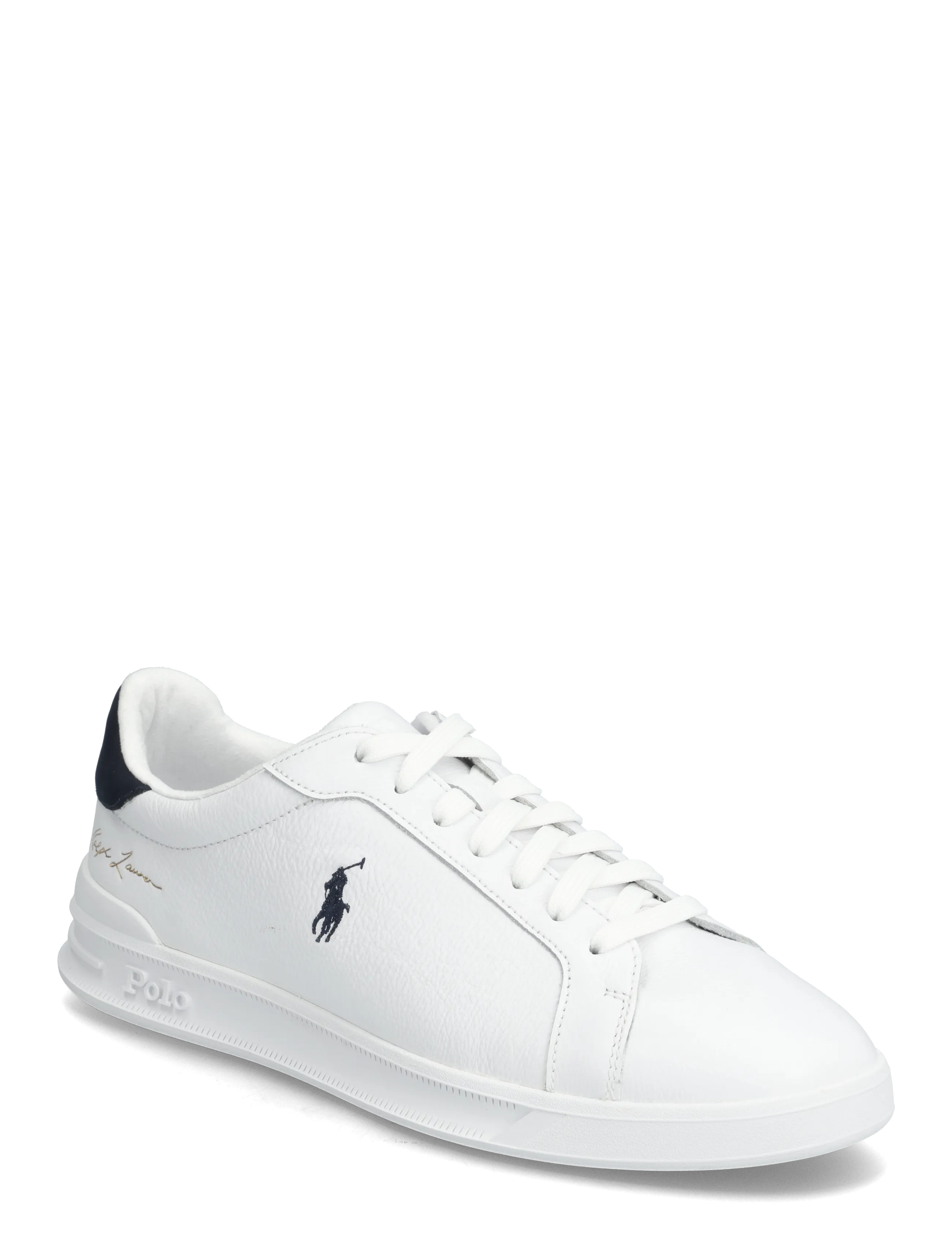 Polo Ralph Lauren Heritage Court II Leather Sneaker -  - WHITE/HUNTER NAVY / white