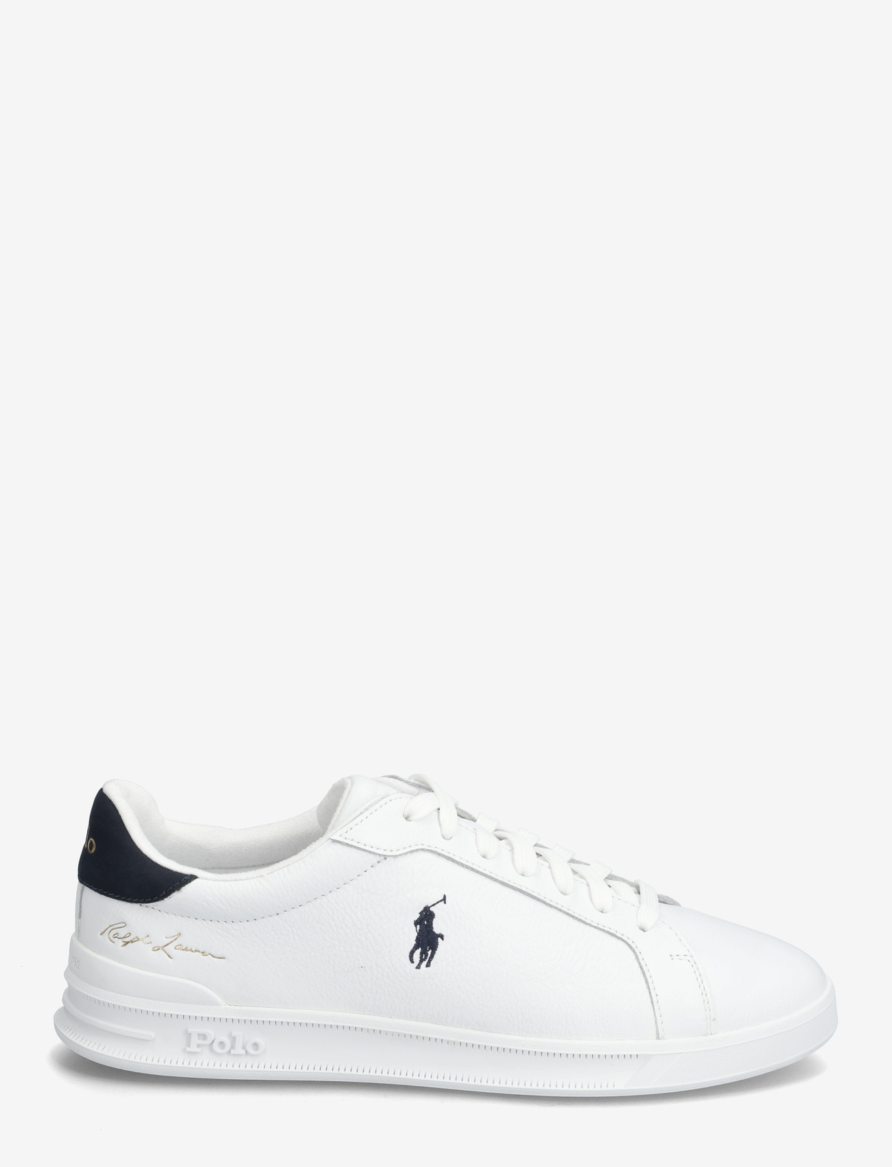 Polo Ralph Lauren - Heritage Court II Leather Sneaker - tennised - white/hunter navy - 1