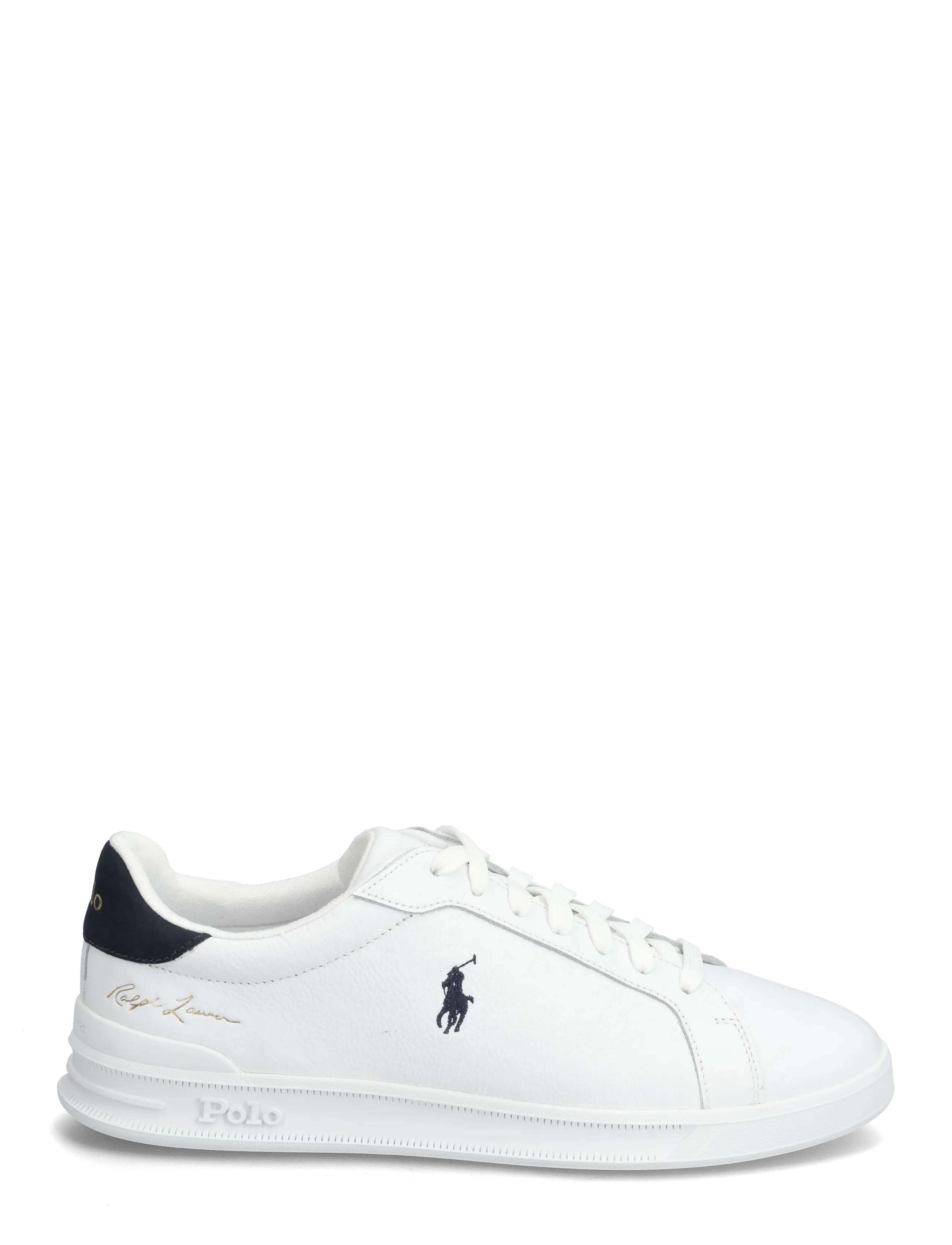 Polo Ralph Lauren - Heritage Court II Leather Sneaker - sneakers med lavt skaft - white/hunter navy - 1