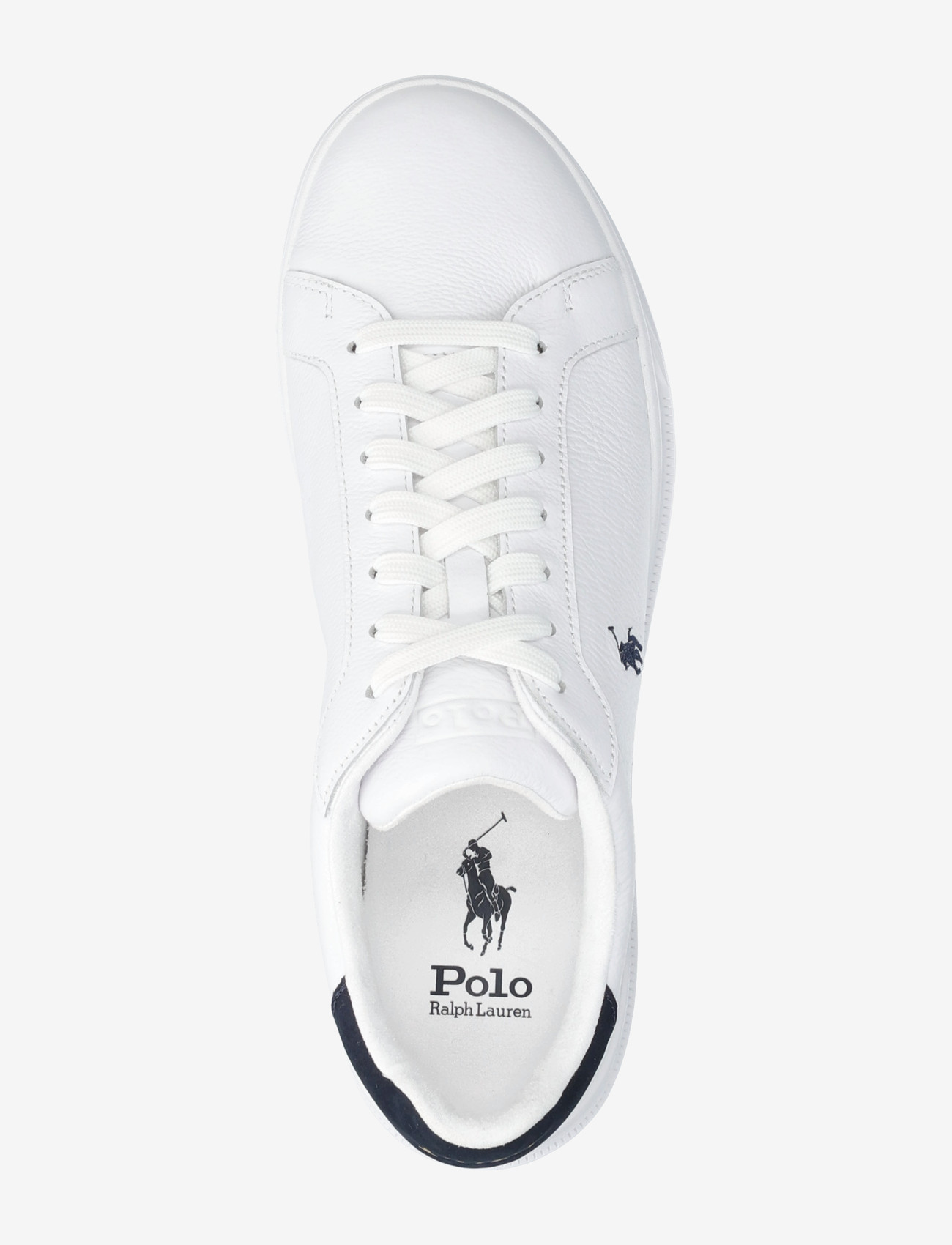 Polo Ralph Lauren - Heritage Court II Leather Sneaker - tennised - white/hunter navy - 3