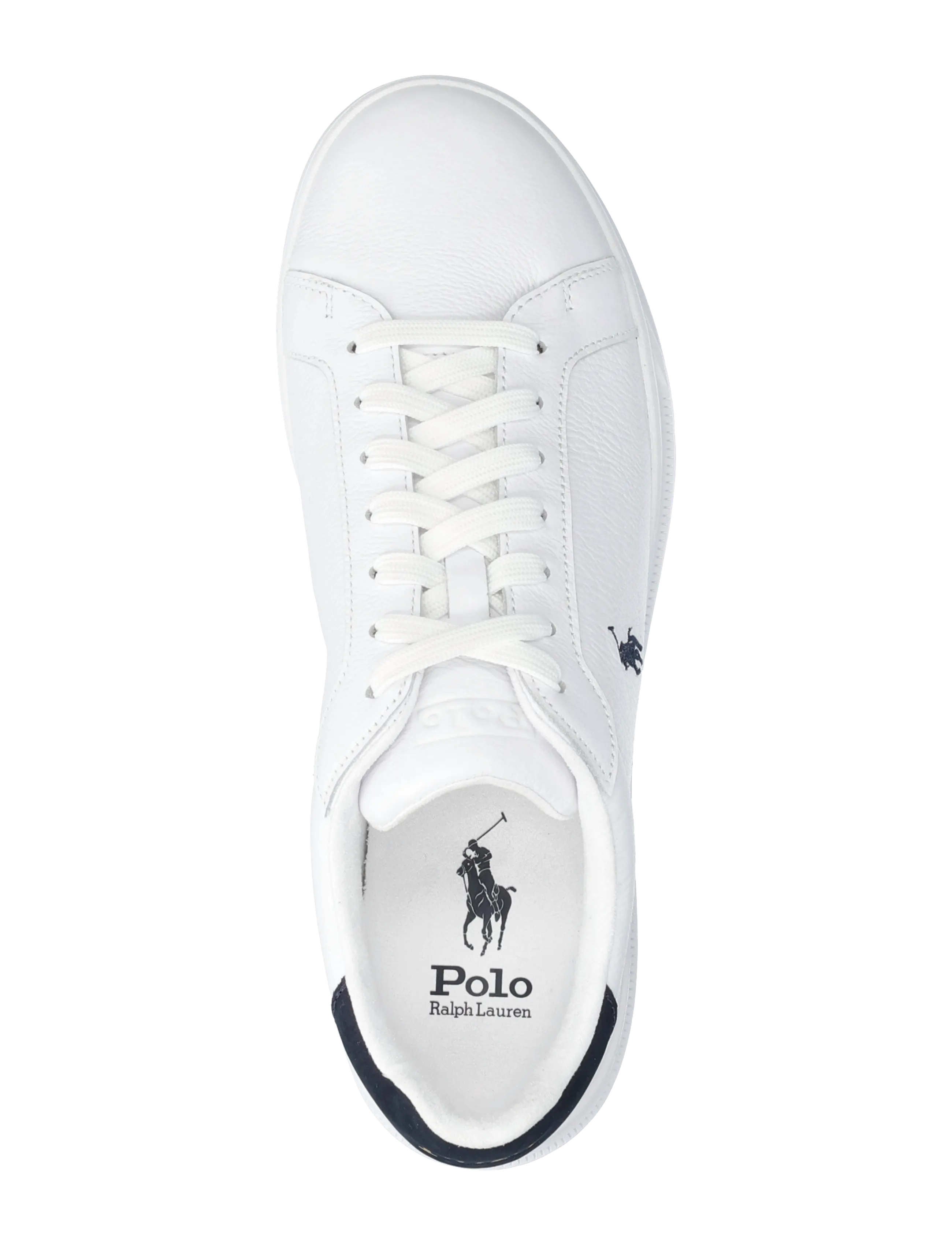 Polo Ralph Lauren - Heritage Court II Leather Sneaker - sneakers med lavt skaft - white/hunter navy - 3