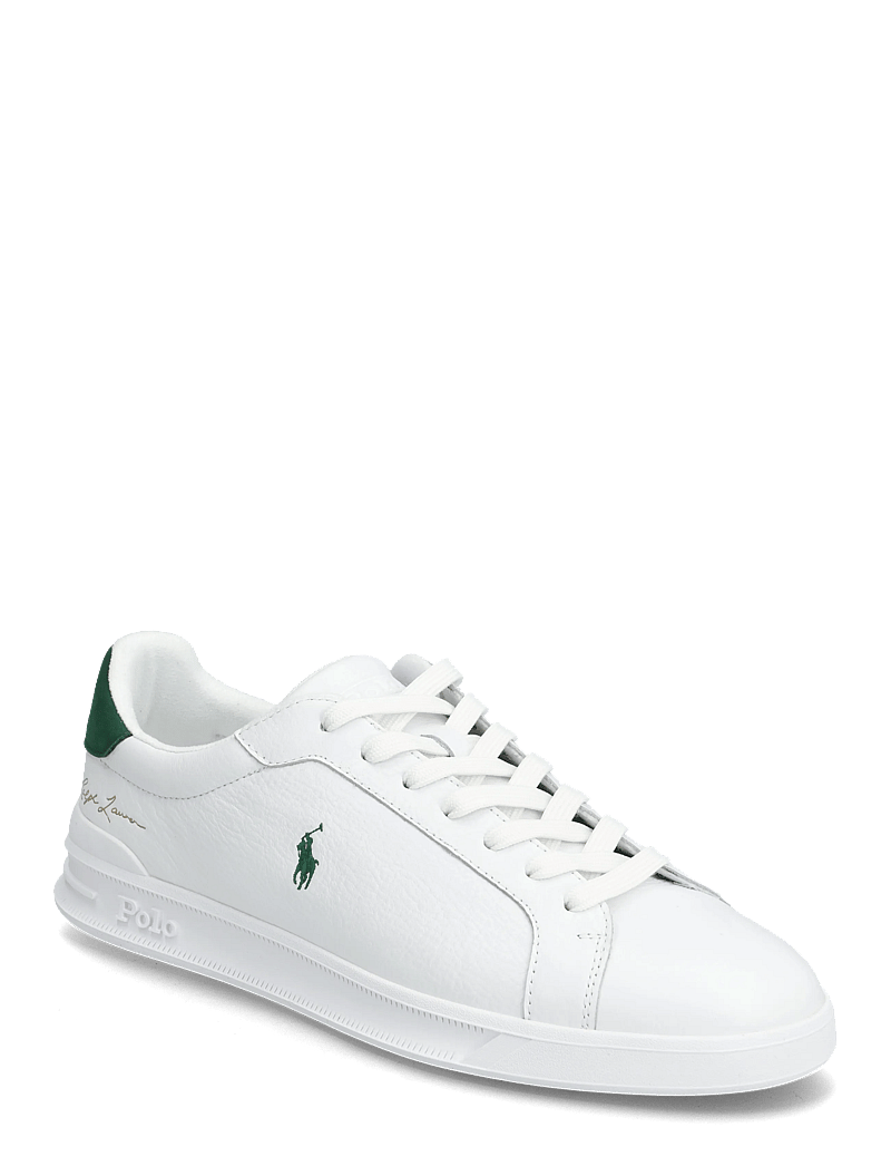 Polo Ralph Lauren - Heritage Court II Leather Sneaker - niedriger schnitt - white/new forest - 0