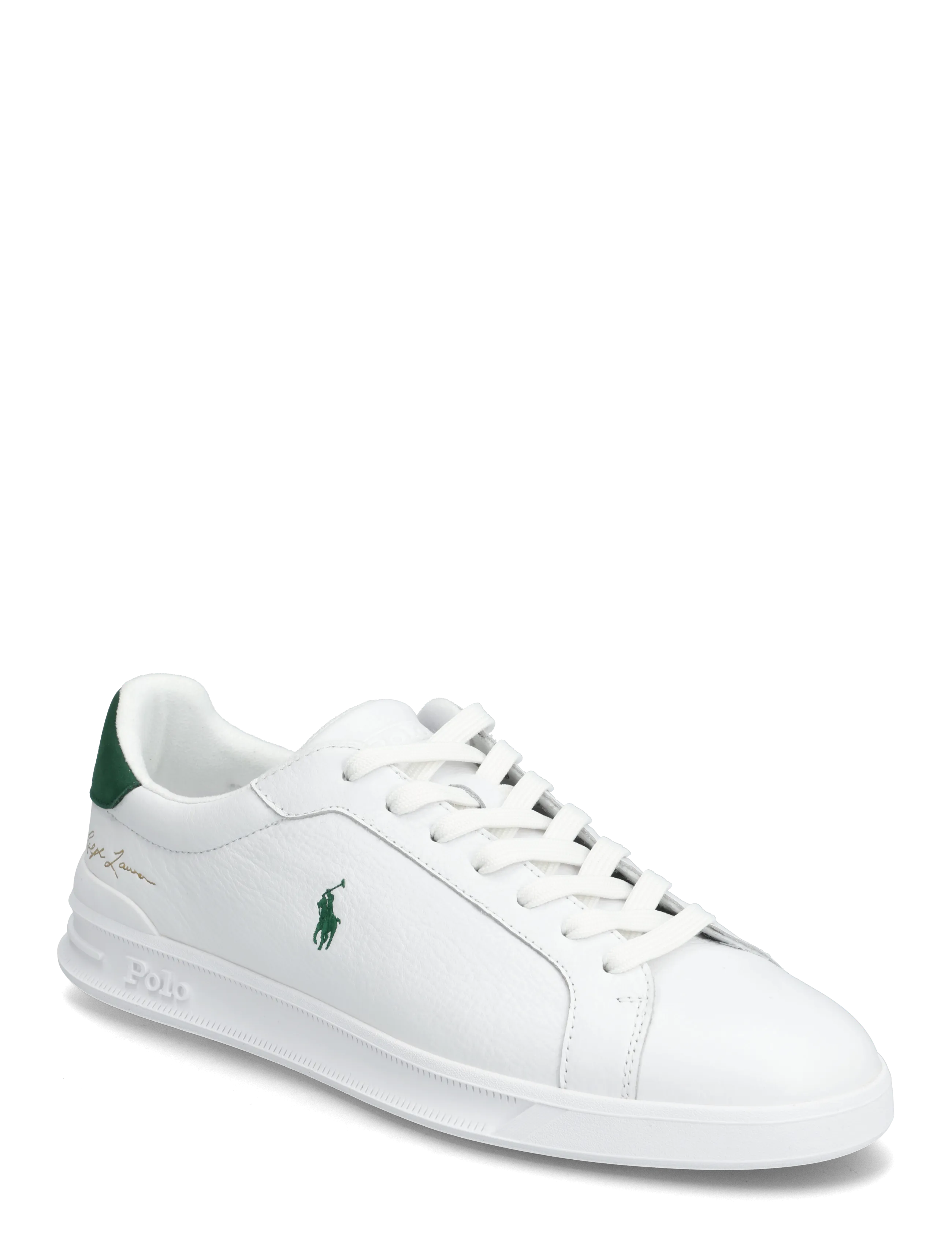 Polo Ralph Lauren Heritage Court II Leather Sneaker - Schuhe - WHITE/NEW FOREST / white