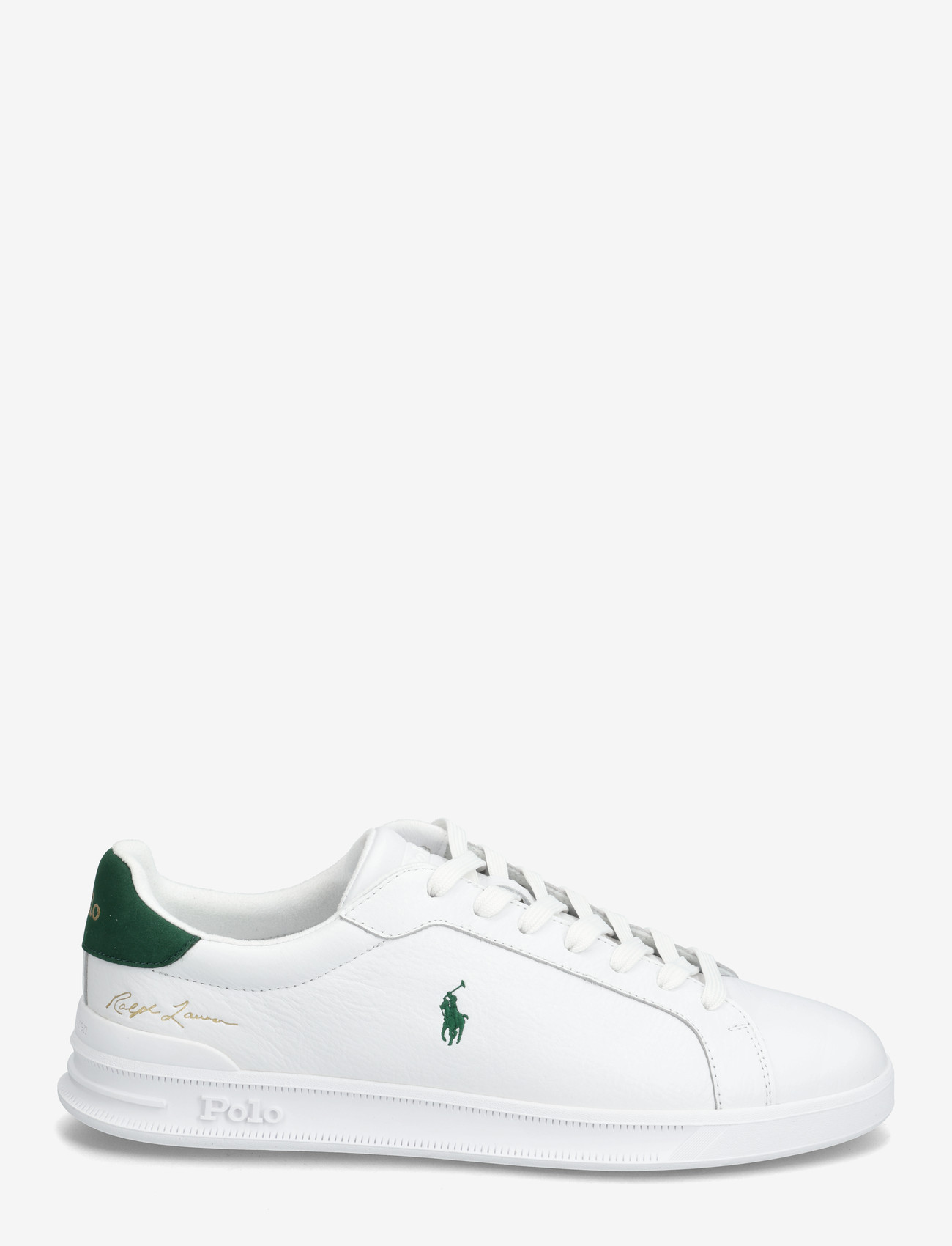 Polo Ralph Lauren - Heritage Court II Leather Sneaker - niedriger schnitt - white/new forest - 1