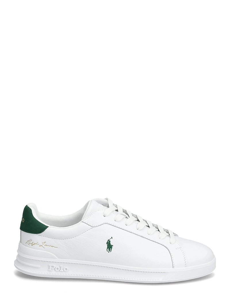 Polo Ralph Lauren - Heritage Court II Leather Sneaker - niedriger schnitt - white/new forest - 1