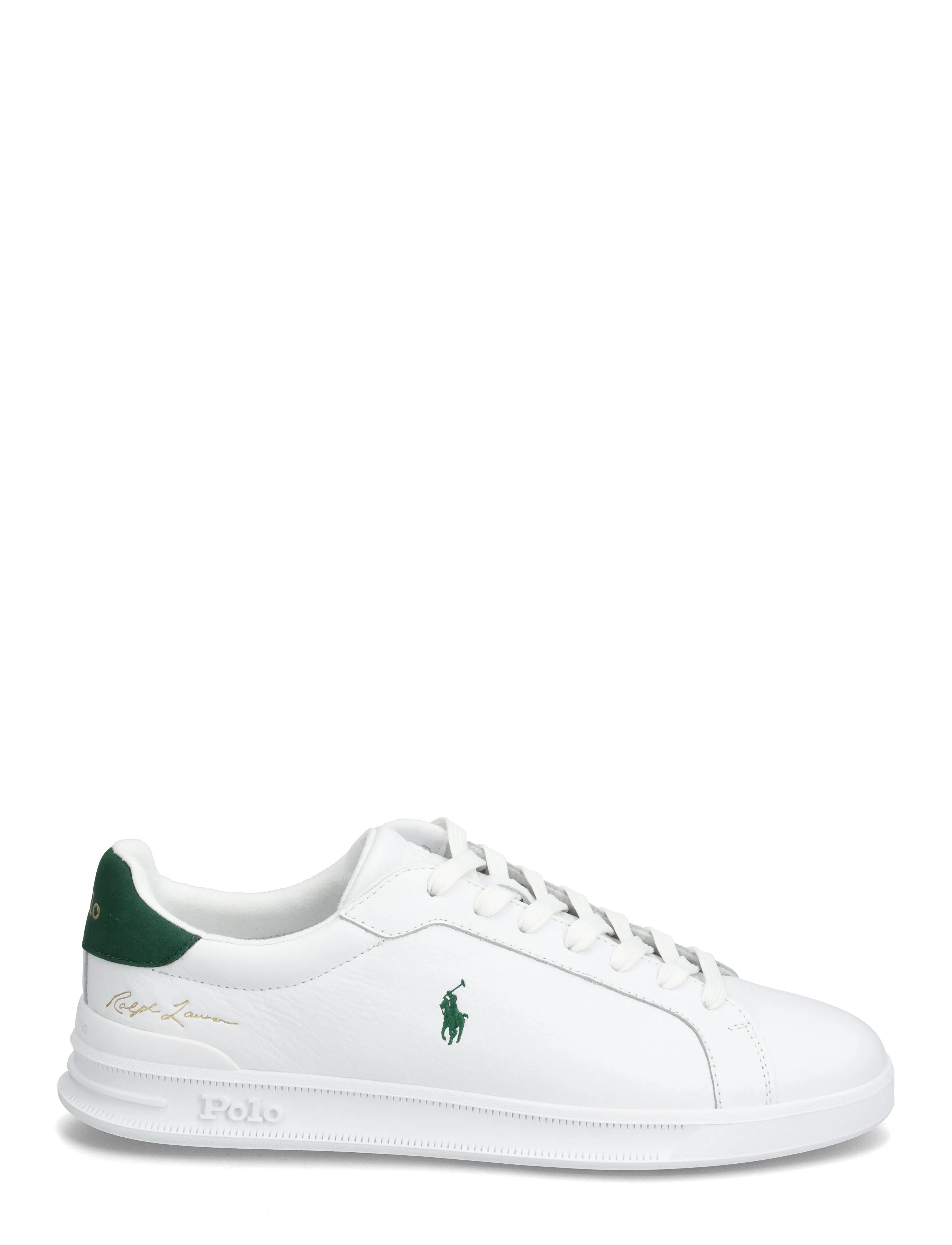 Polo Ralph Lauren - Heritage Court II Leather Sneaker - low tops - white/new forest - 1