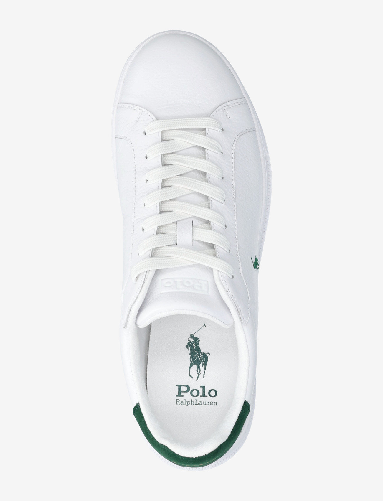 Polo Ralph Lauren - Heritage Court II Leather Sneaker - niedriger schnitt - white/new forest - 3