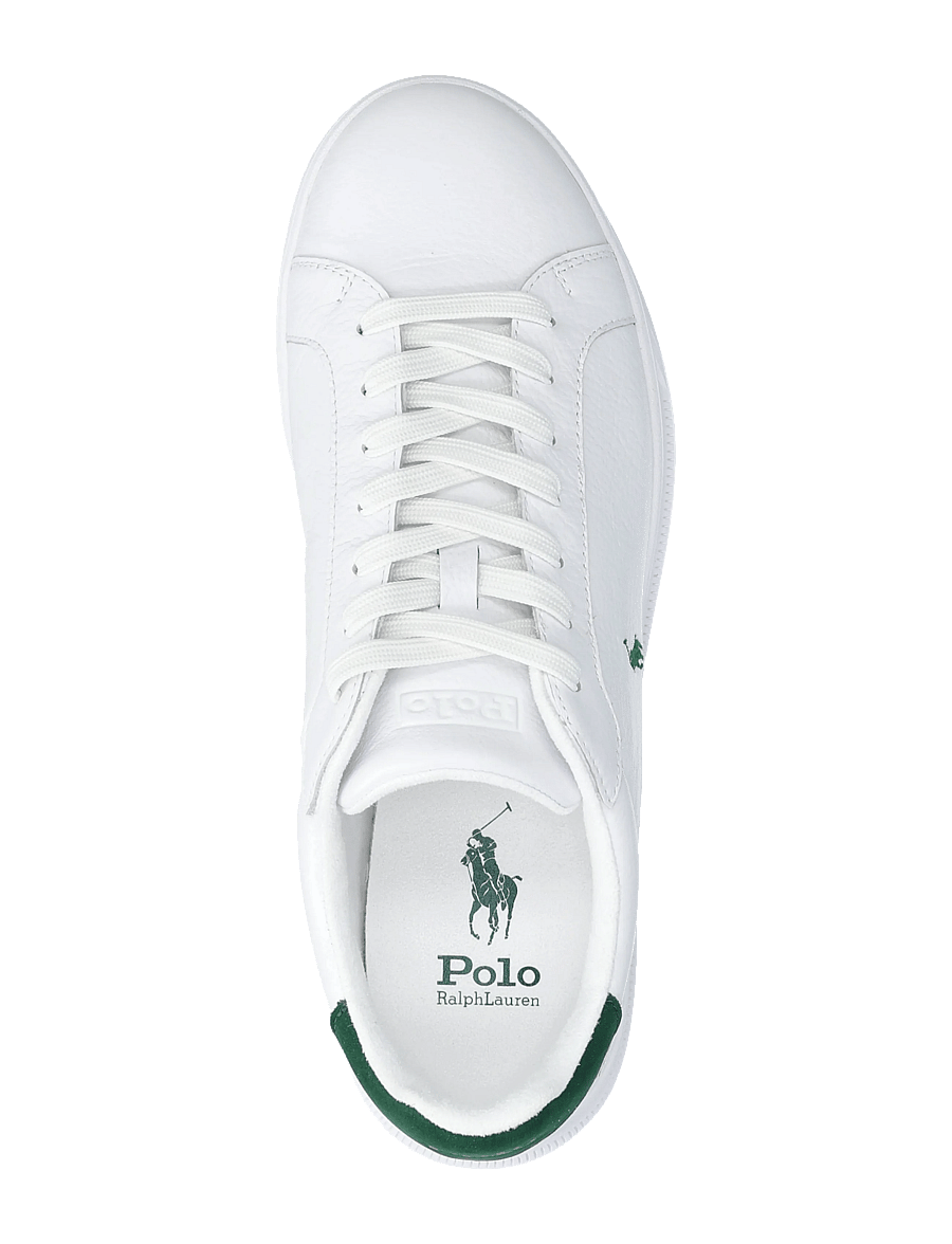 Polo Ralph Lauren - Heritage Court II Leather Sneaker - low-top sneaker - white/new forest - 3