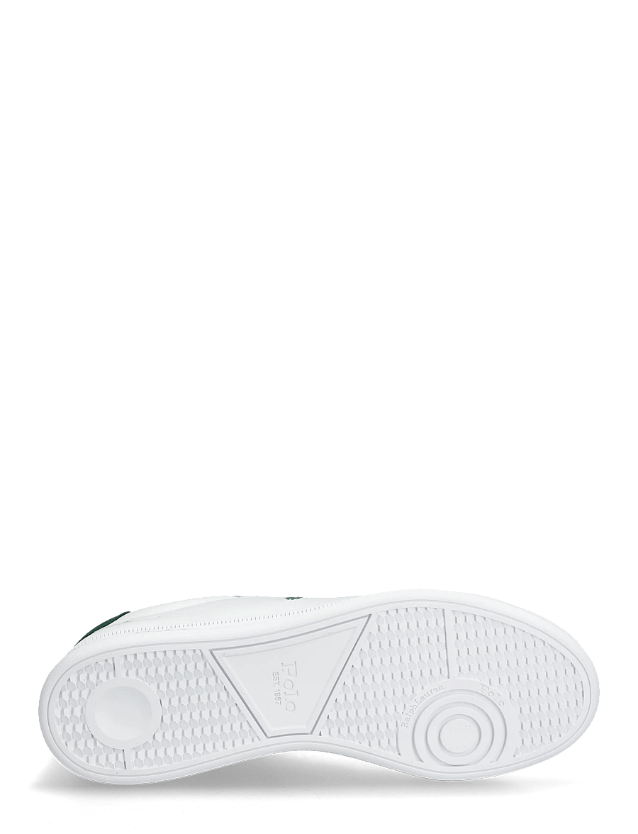 Polo Ralph Lauren - Heritage Court II Leather Sneaker - low-top sneaker - white/new forest - 4