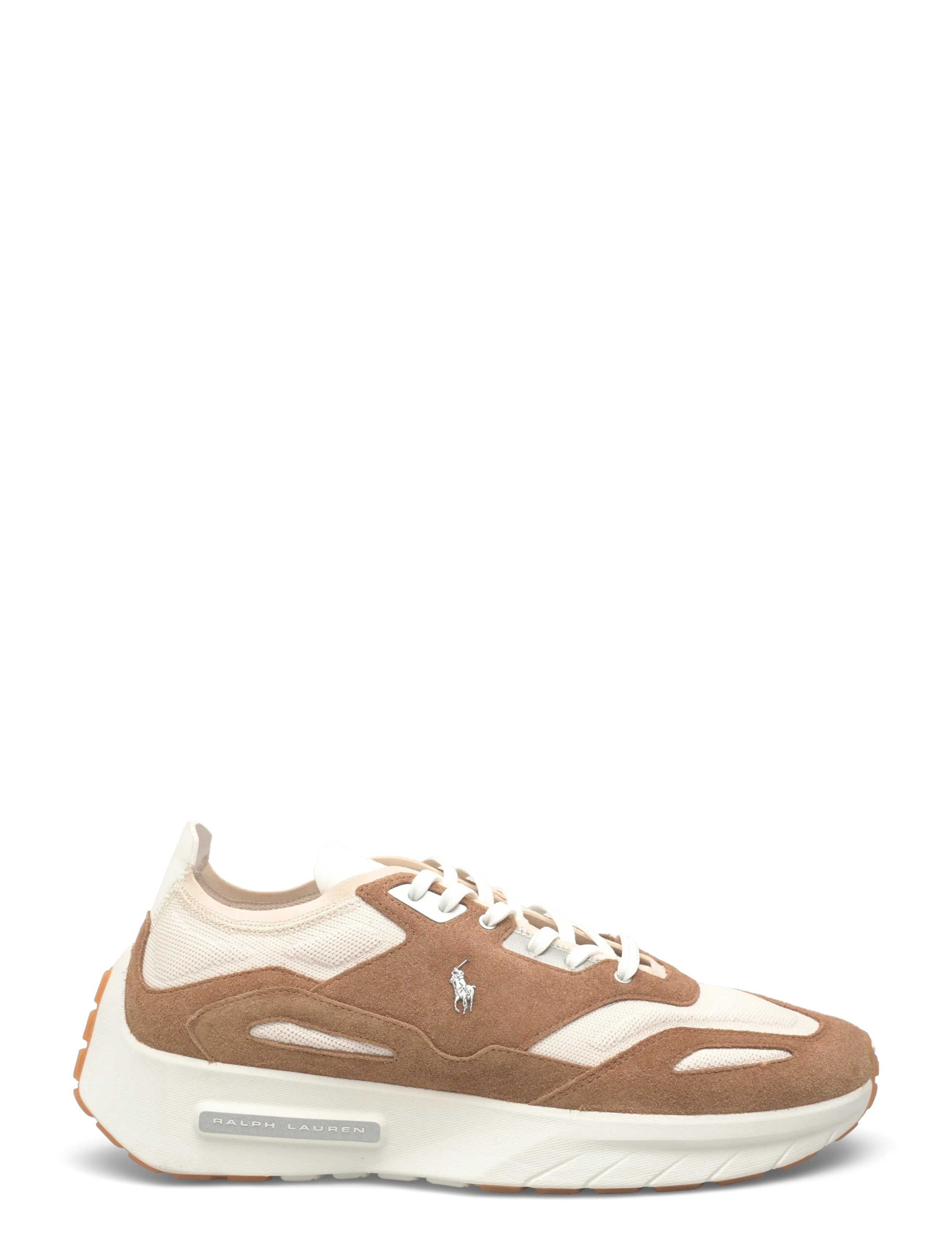 Polo Ralph Lauren - Boerum Suede-Paneled Knit Sneaker - baskets basses - desert tan/deckwa - 1