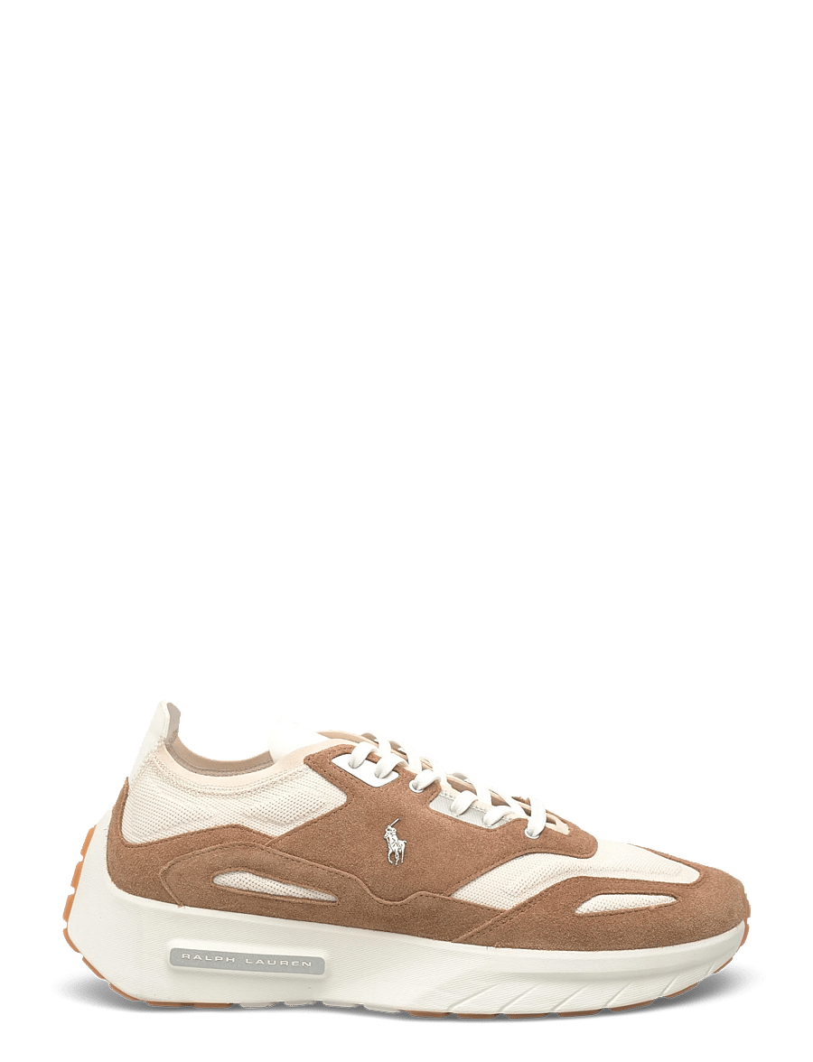 Polo Ralph Lauren - Boerum Suede-Paneled Knit Sneaker - madala säärega - desert tan/deckwa - 1