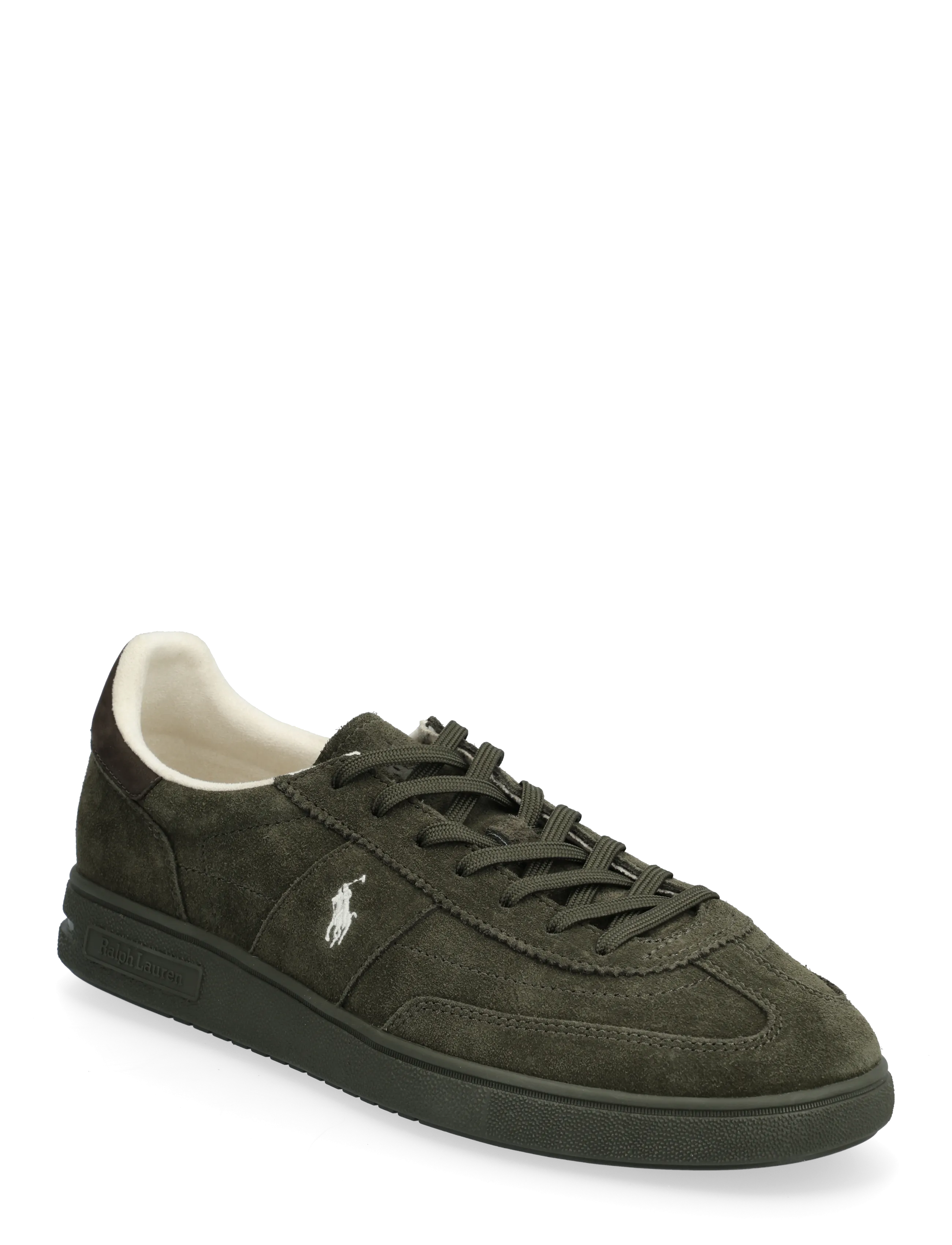 Polo Ralph Lauren Bedford Suede Sneaker, 41, Sneakers, Khakigrün - Low-top Männerswear