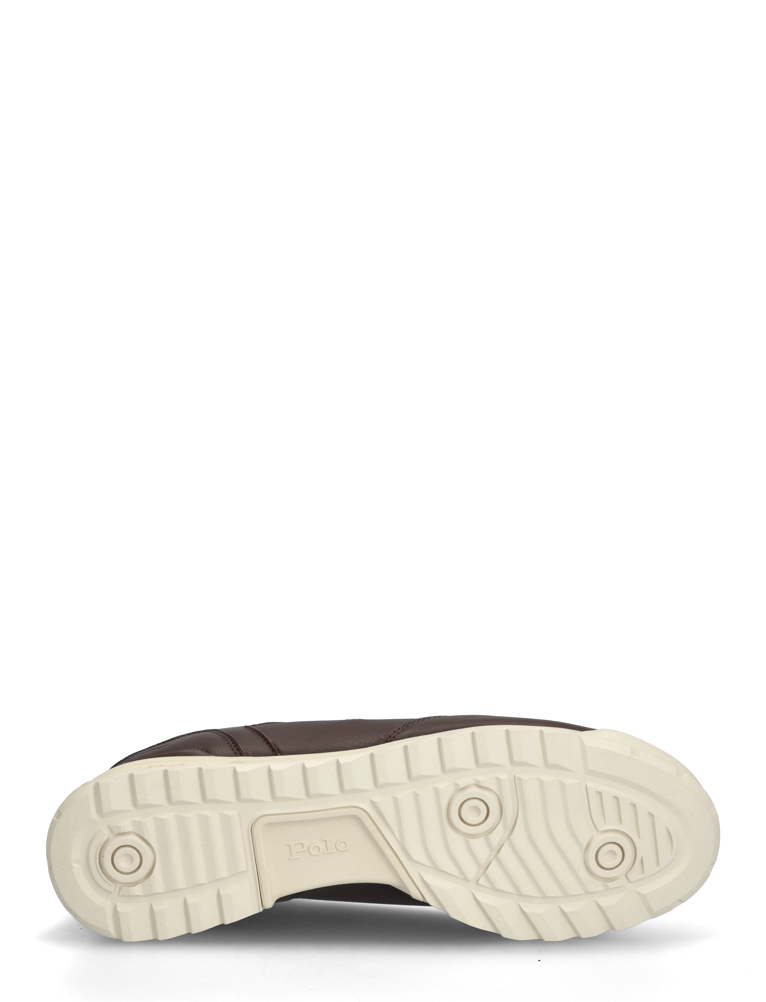 Polo Ralph Lauren - LEATHER-VARICK SIG-SK-LTL - lave sneakers - dark brown - 4