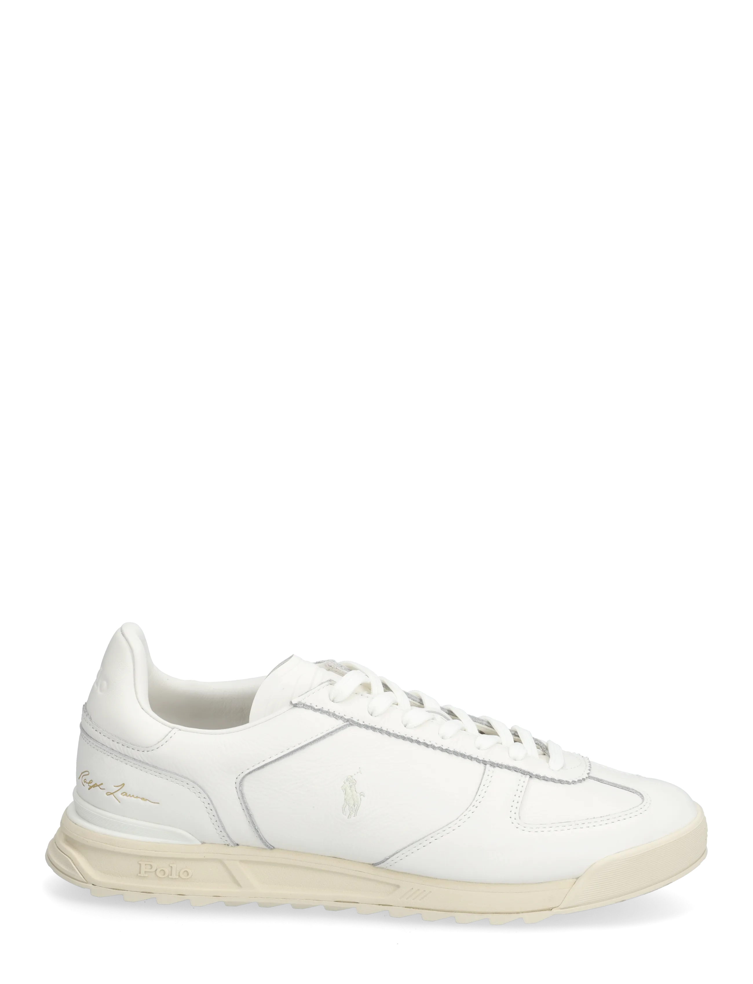 Polo Ralph Lauren - LEATHER-VARICK SIG-SK-LTL - niedriger schnitt - deckwash white - 1