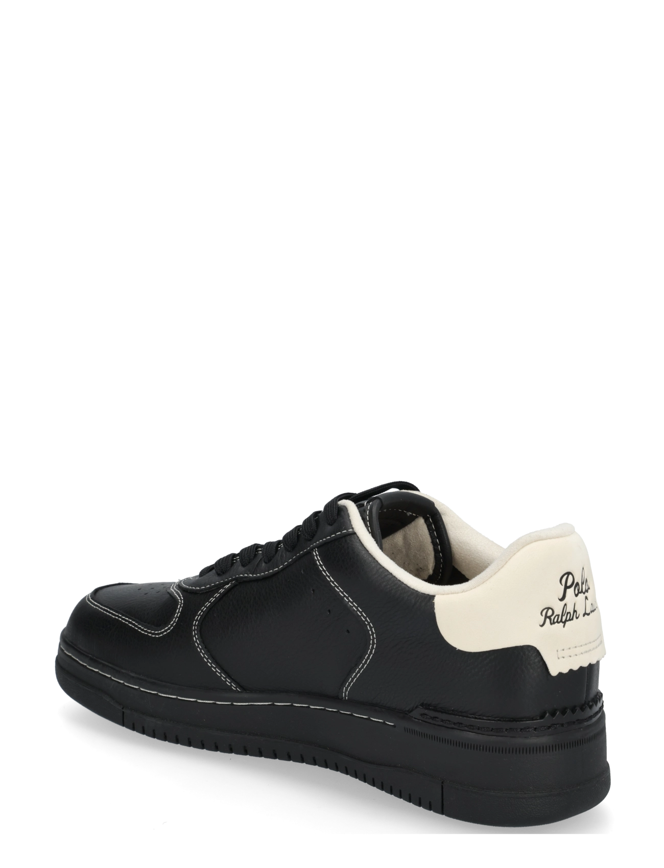 Polo Ralph Lauren - Masters Court Leather Sneaker - shop by occasion - black/ecru - 1