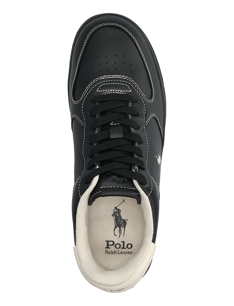 Polo Ralph Lauren - Masters Court Leather Sneaker - shop by occasion - black/ecru - 3