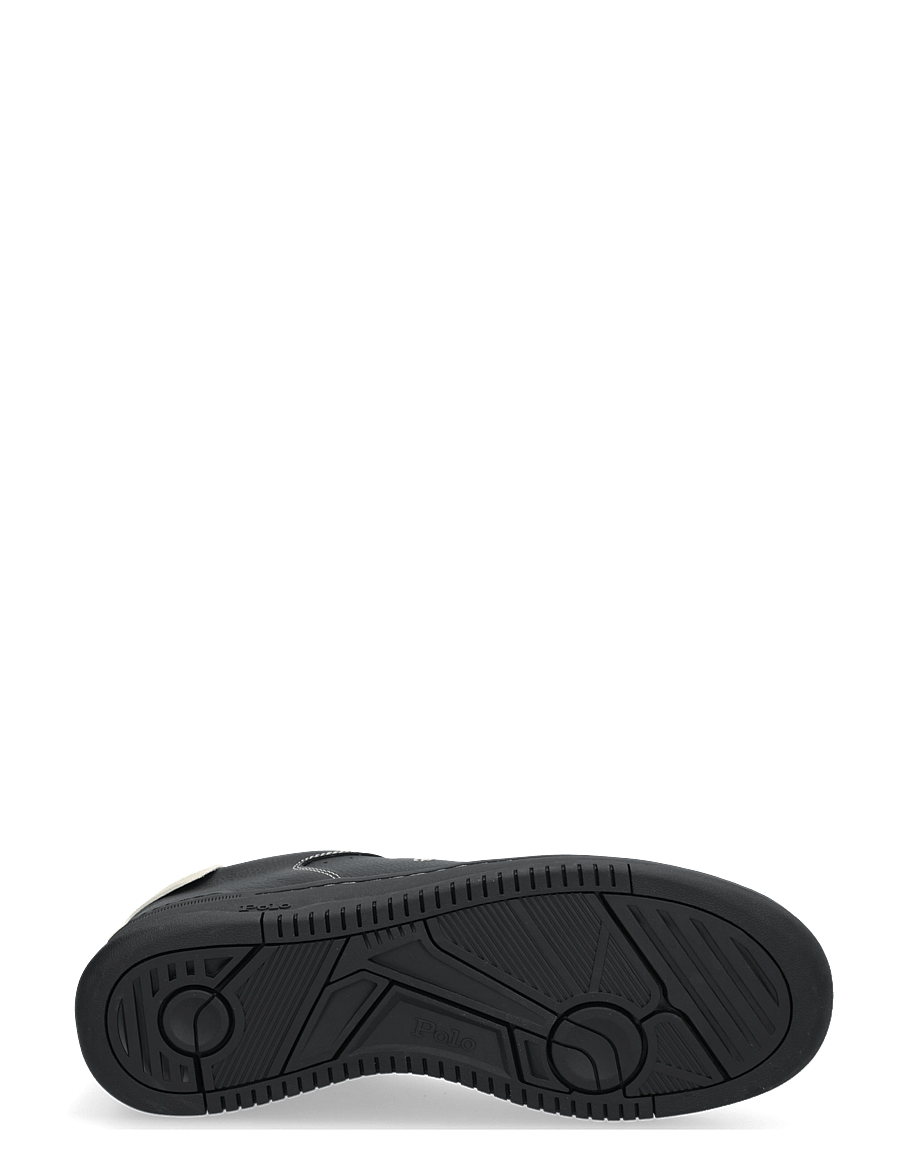 Polo Ralph Lauren - Masters Court Leather Sneaker - shop by occasion - black/ecru - 4