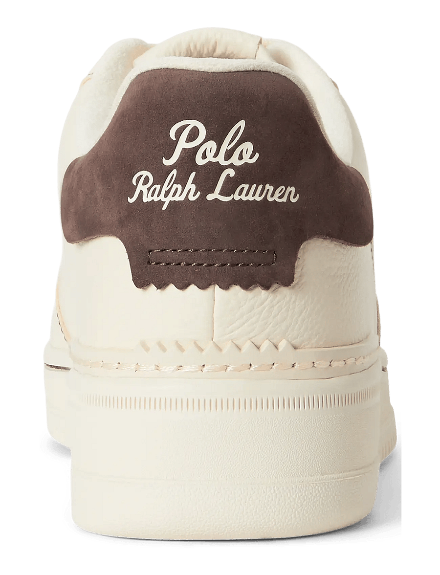 Polo Ralph Lauren - Masters Court Leather Sneaker - madala säärega - ecru/dark brown - 1
