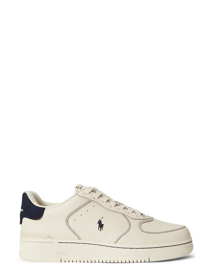 Polo Ralph Lauren - Masters Court Leather Sneaker - madala säärega - ecru/navy - 0