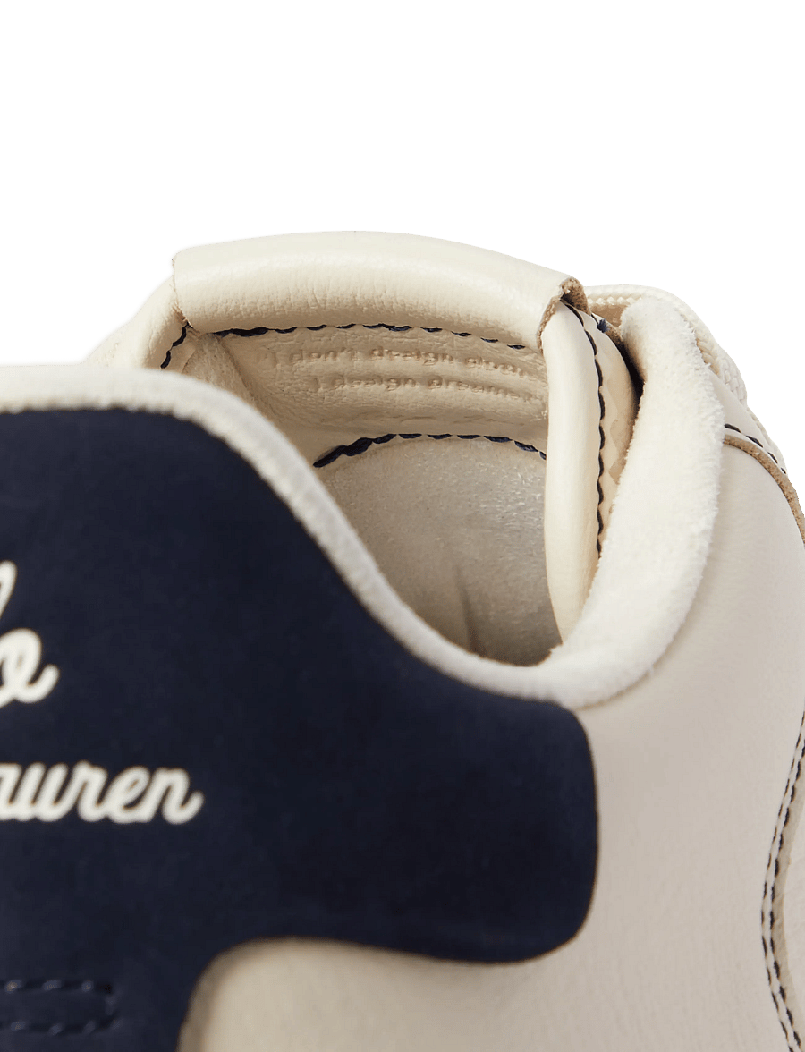 Polo Ralph Lauren - Masters Court Leather Sneaker - madala säärega - ecru/navy - 3