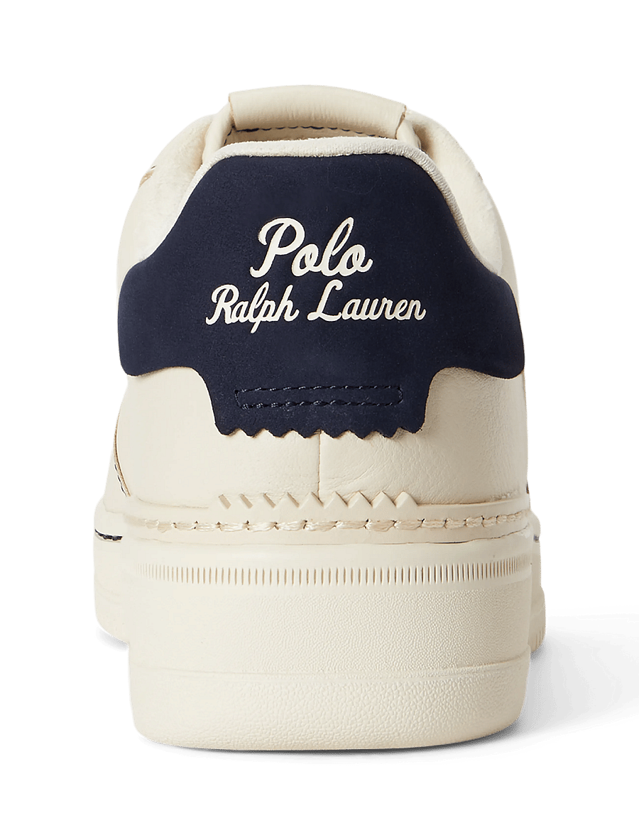 Polo Ralph Lauren - Masters Court Leather Sneaker - madala säärega - ecru/navy - 4