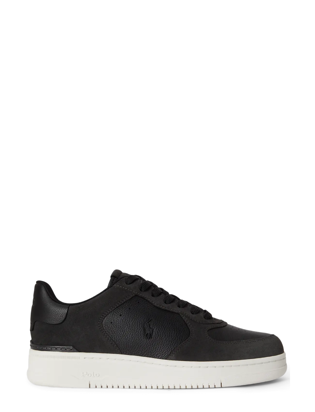 Polo Ralph Lauren Masters Court Leather-Suede Sneaker - Sneakers - BLACK/FADED BLACK / black