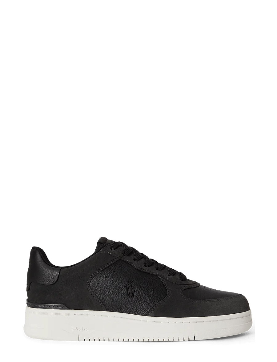 Polo Ralph Lauren - Masters Court Leather-Suede Sneaker - lave sneakers - black/faded black - 0