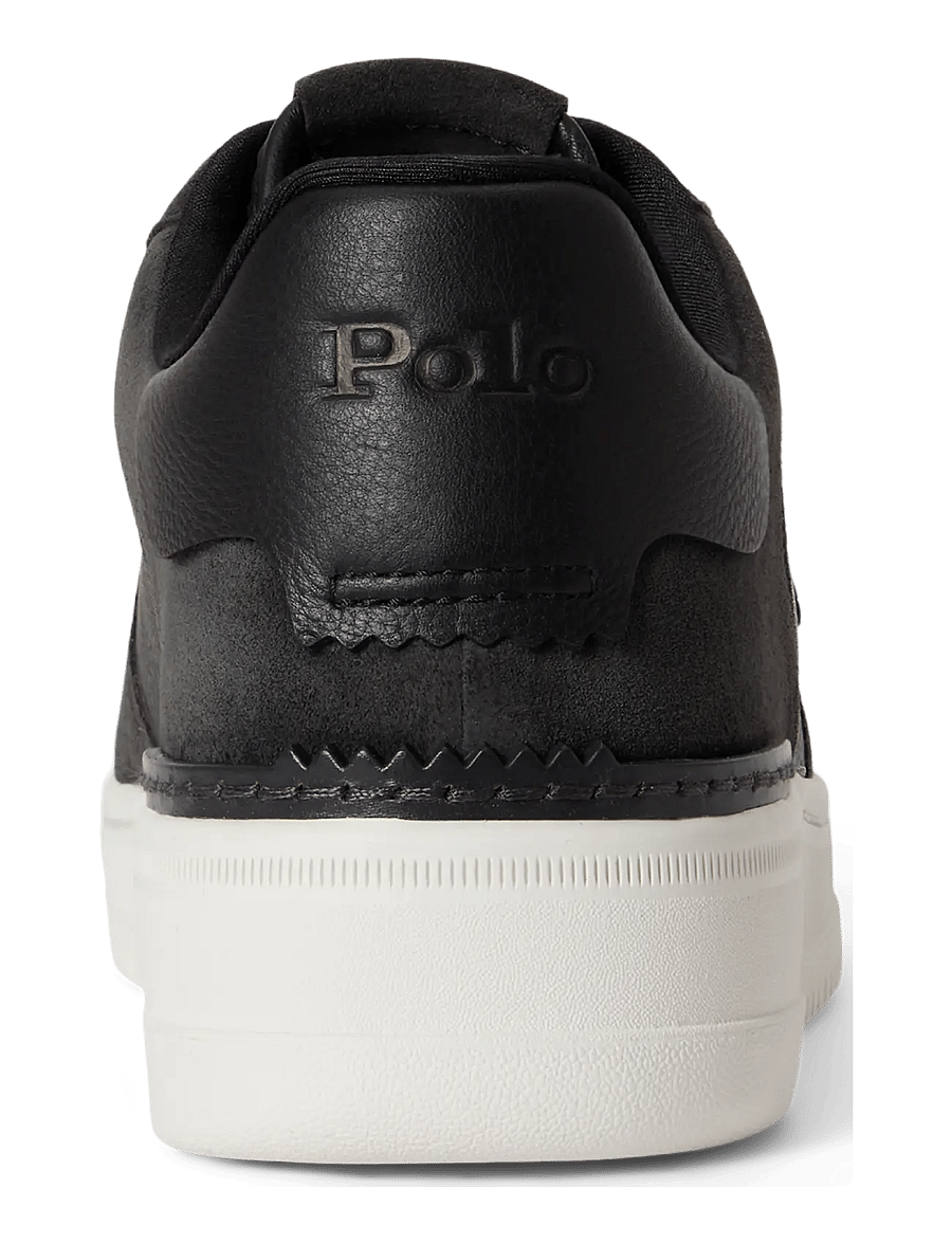 Polo Ralph Lauren - Masters Court Leather-Suede Sneaker - lave sneakers - black/faded black - 1