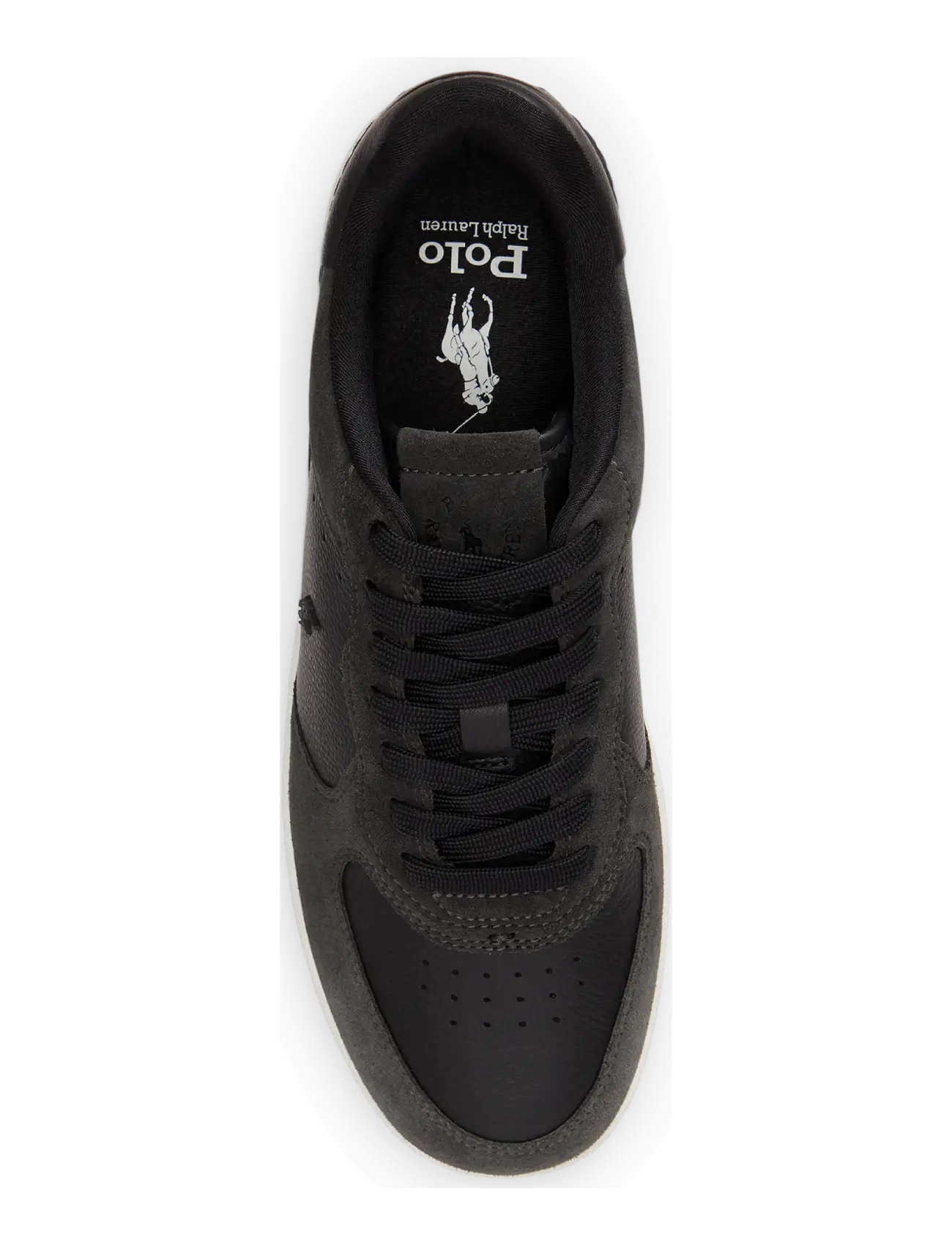 Polo Ralph Lauren - Masters Court Leather-Suede Sneaker - lave sneakers - black/faded black - 2