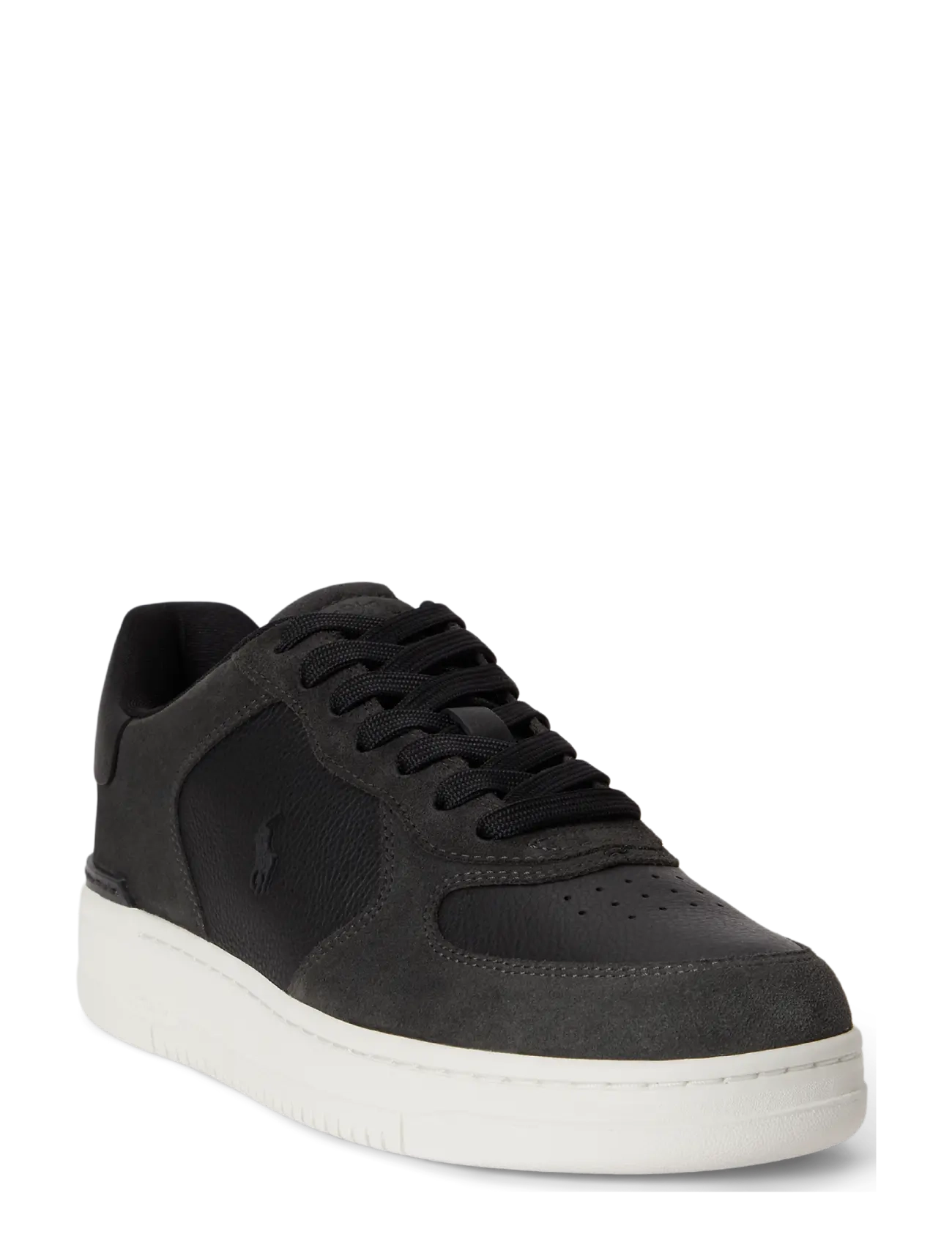 Polo Ralph Lauren - Masters Court Leather-Suede Sneaker - lave sneakers - black/faded black - 3