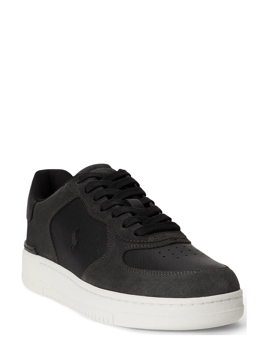 Polo Ralph Lauren - Masters Court Leather-Suede Sneaker - lave sneakers - black/faded black - 3