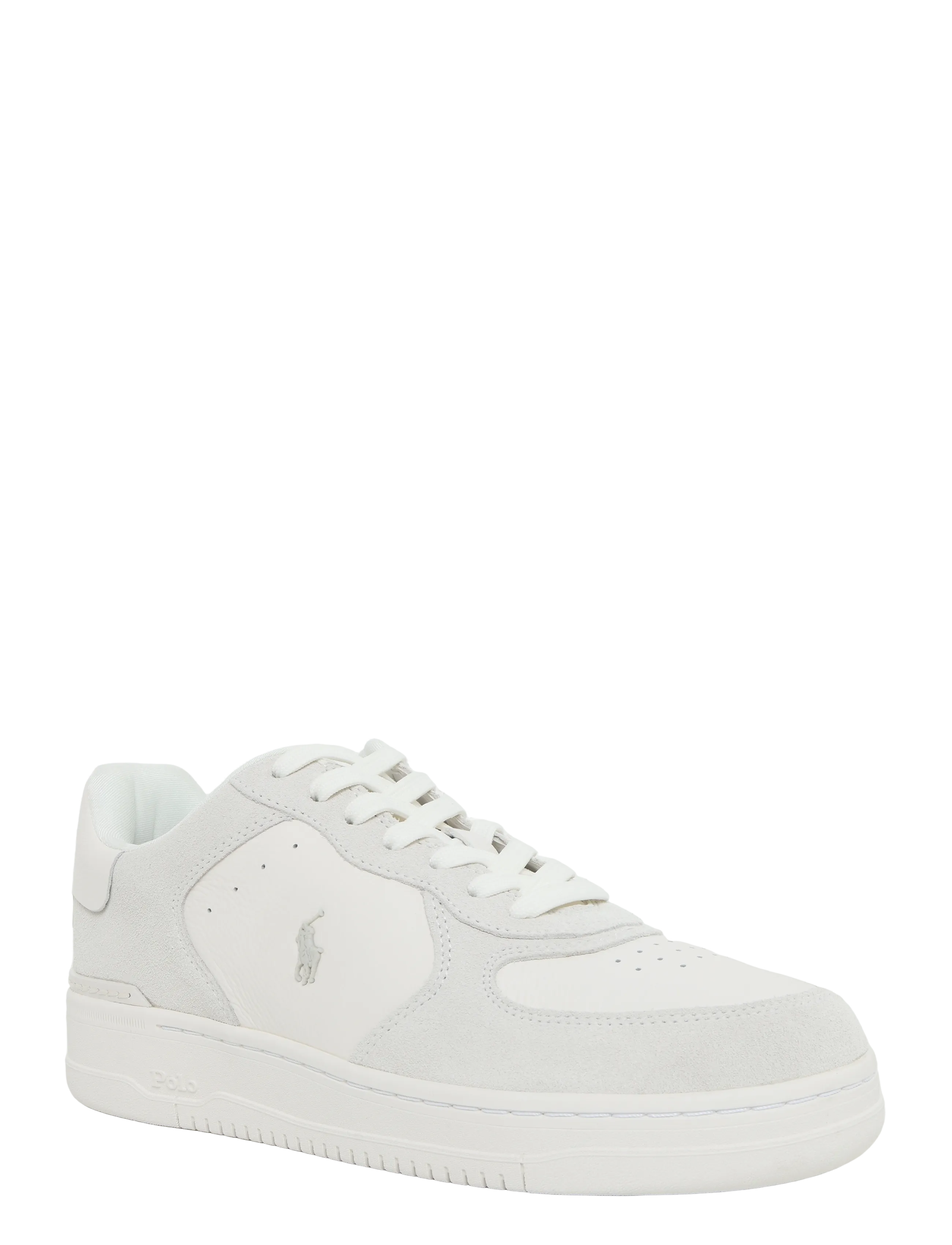 Polo Ralph Lauren Masters Court Leather-Suede Sneaker - Shoes - DECKWASH WHITE/BI / white