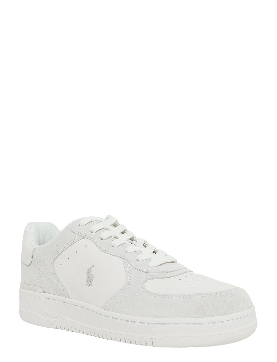 Polo Ralph Lauren - Masters Court Leather-Suede Sneaker - low-top sneaker - deckwash white/bi - 0