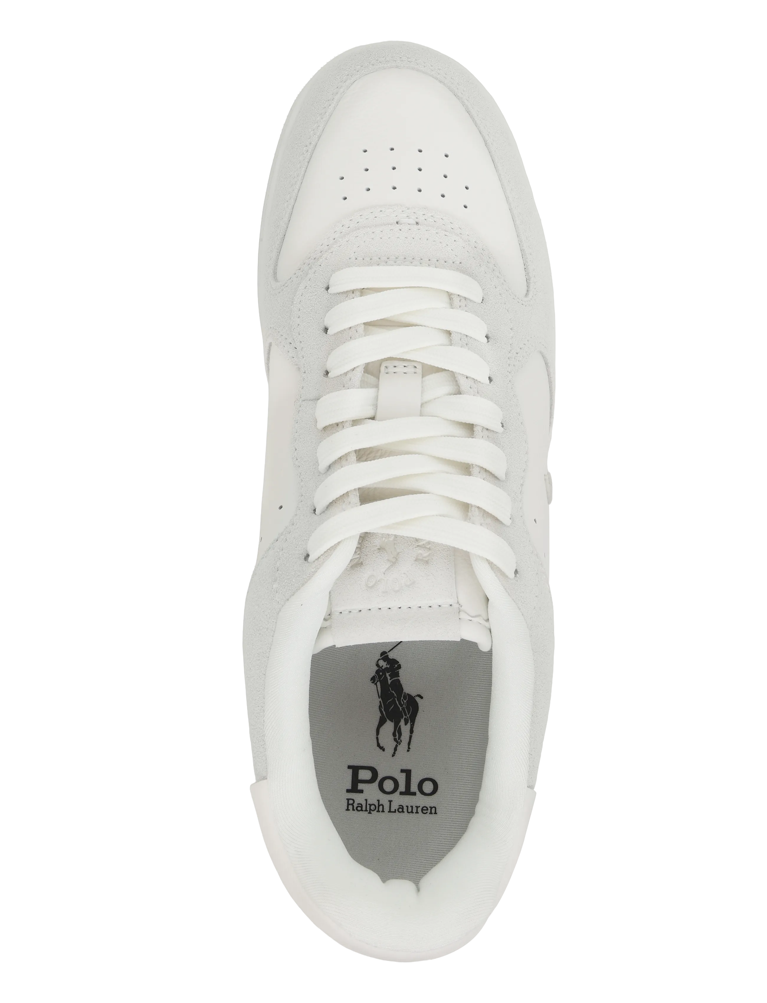 Polo Ralph Lauren - Masters Court Leather-Suede Sneaker - low tops - deckwash white/bi - 3