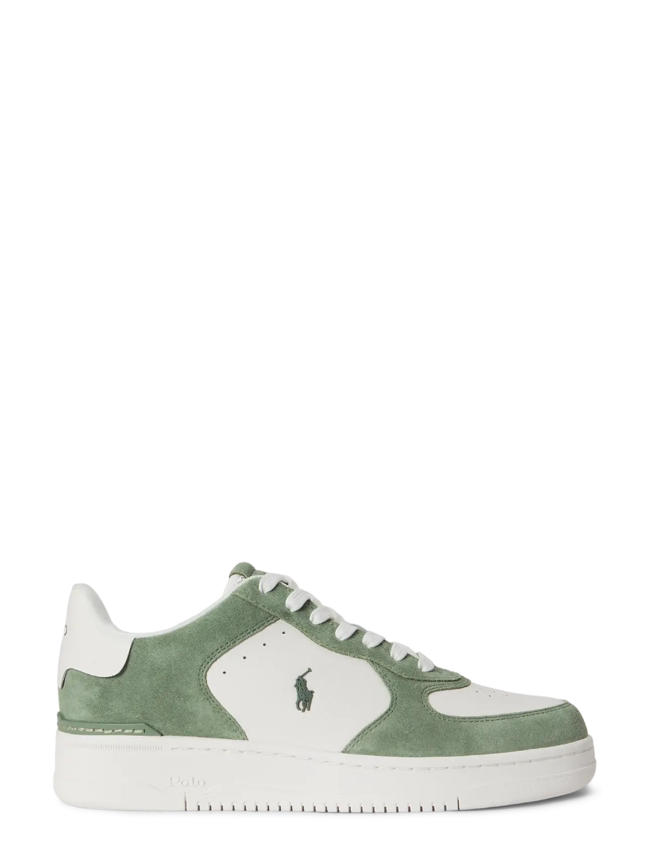 Polo Ralph Lauren Masters Court Leather-Suede Sneaker - Neue Mode - DECKWASH WHITE/CA / green