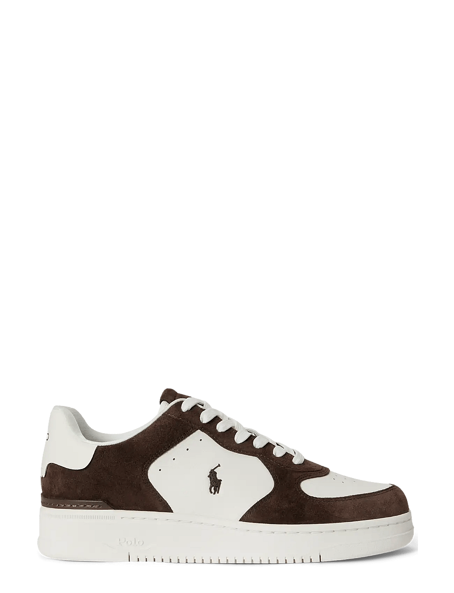 Polo Ralph Lauren - Masters Court Leather-Suede Sneaker - madala säärega - deckwash white/da - 0