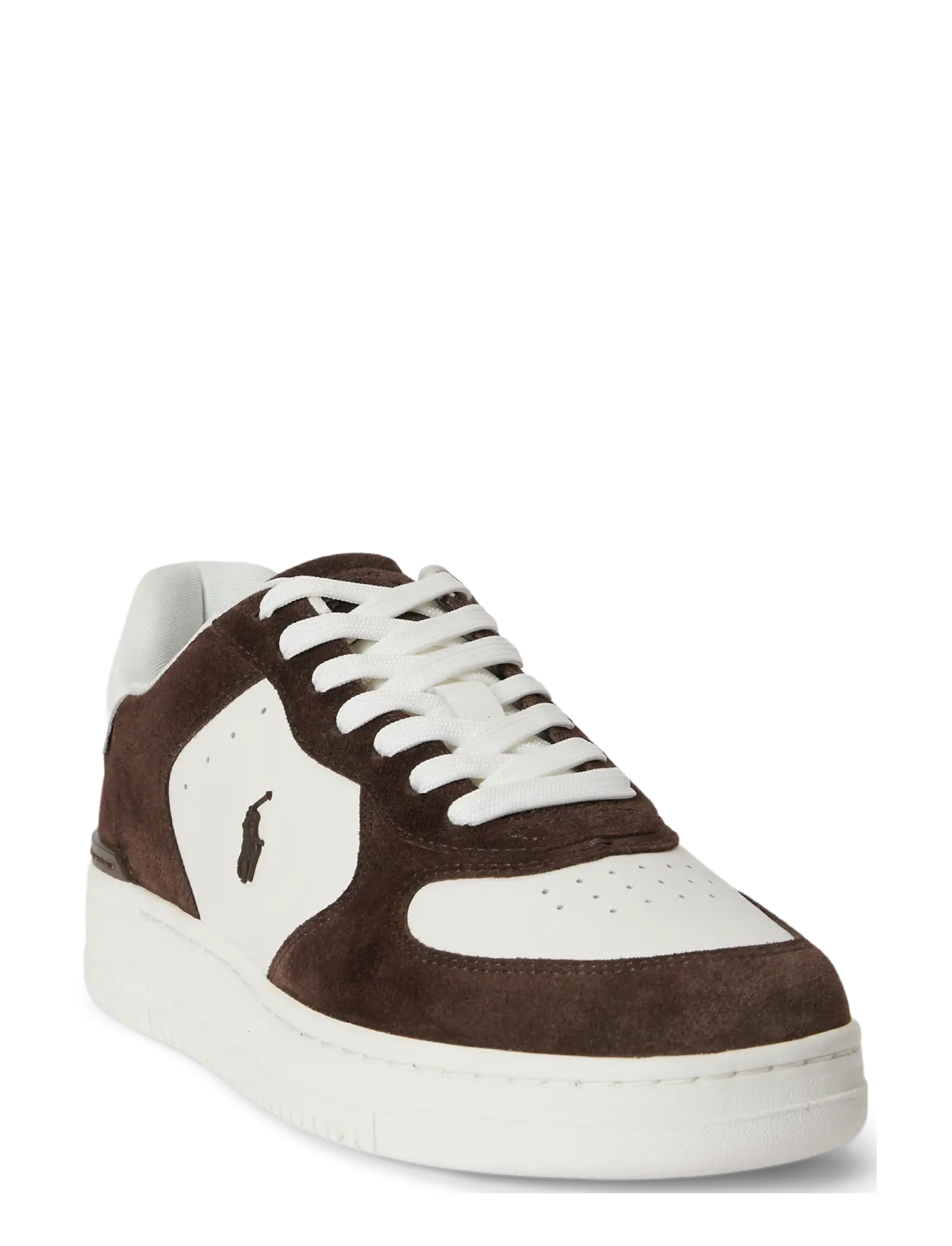 Polo Ralph Lauren - Masters Court Leather-Suede Sneaker - madala säärega - deckwash white/da - 1