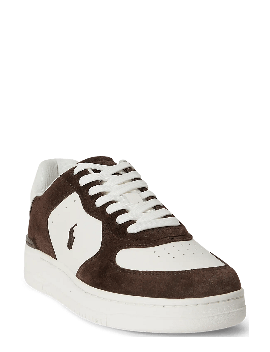 Polo Ralph Lauren - Masters Court Leather-Suede Sneaker - madala säärega - deckwash white/da - 1