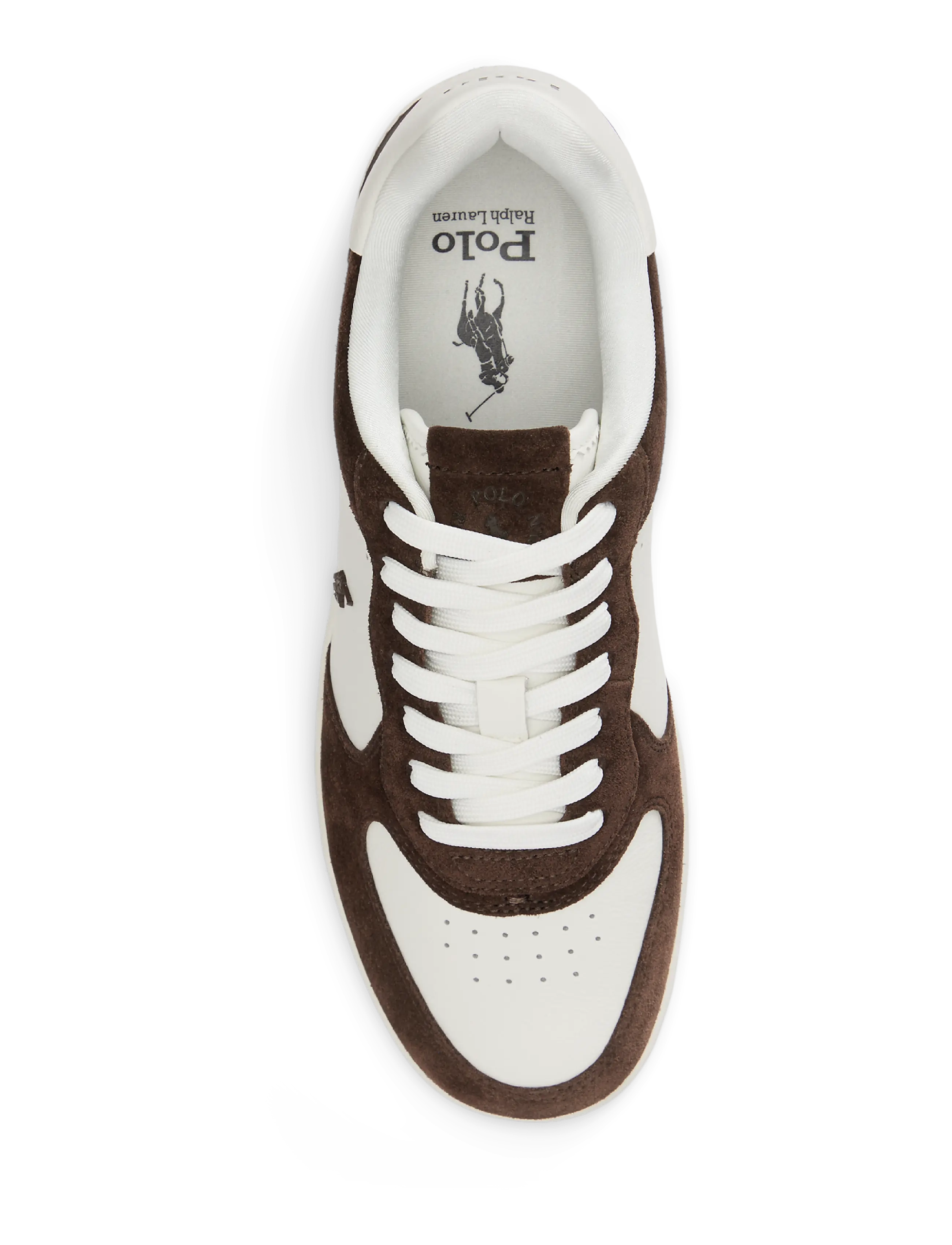 Polo Ralph Lauren - Masters Court Leather-Suede Sneaker - madala säärega - deckwash white/da - 2