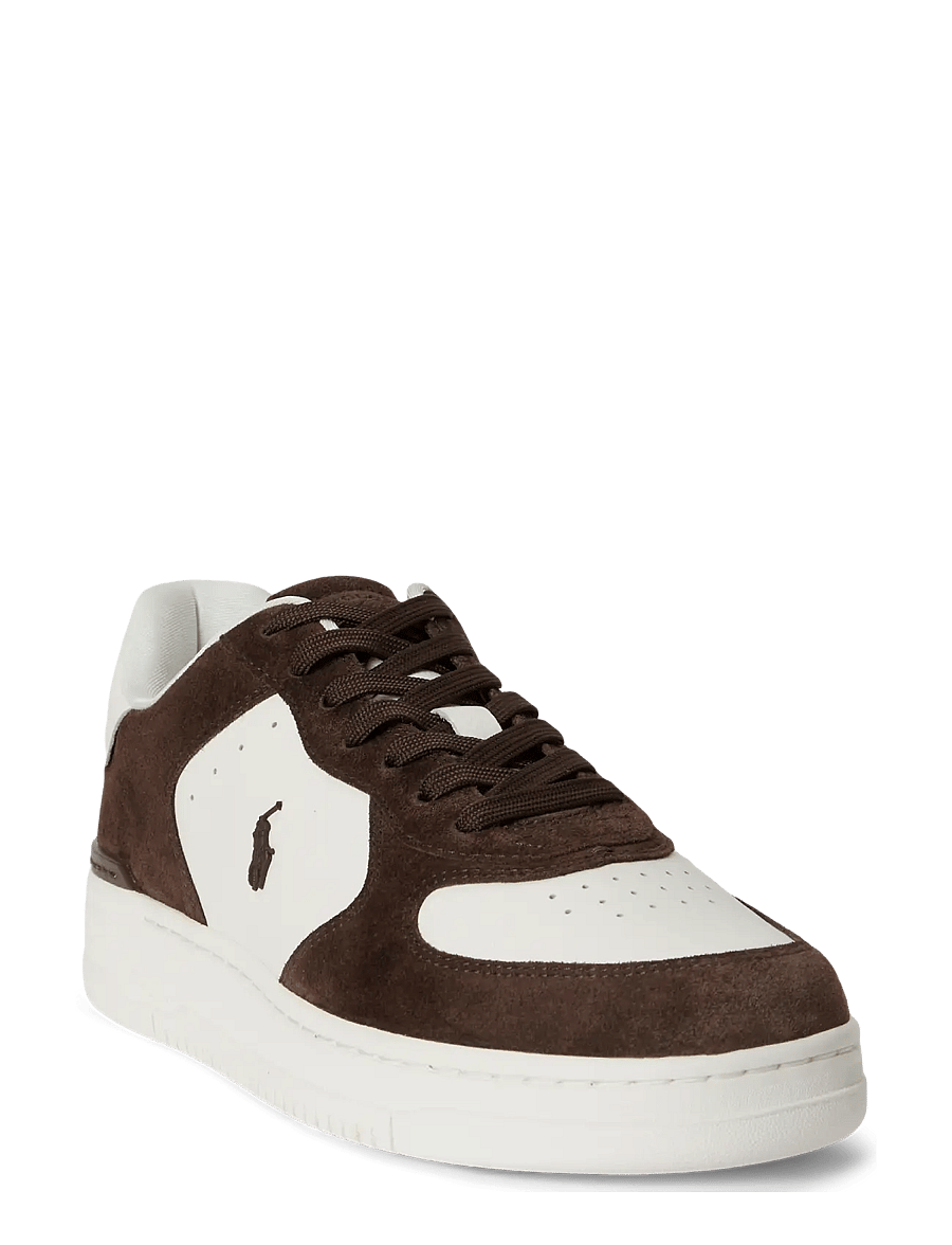 Polo Ralph Lauren - Masters Court Leather-Suede Sneaker - madala säärega - deckwash white/da - 3