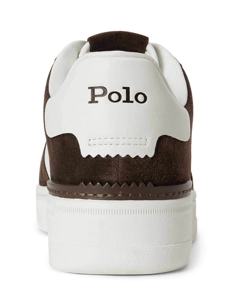 Polo Ralph Lauren - Masters Court Leather-Suede Sneaker - madala säärega - deckwash white/da - 4