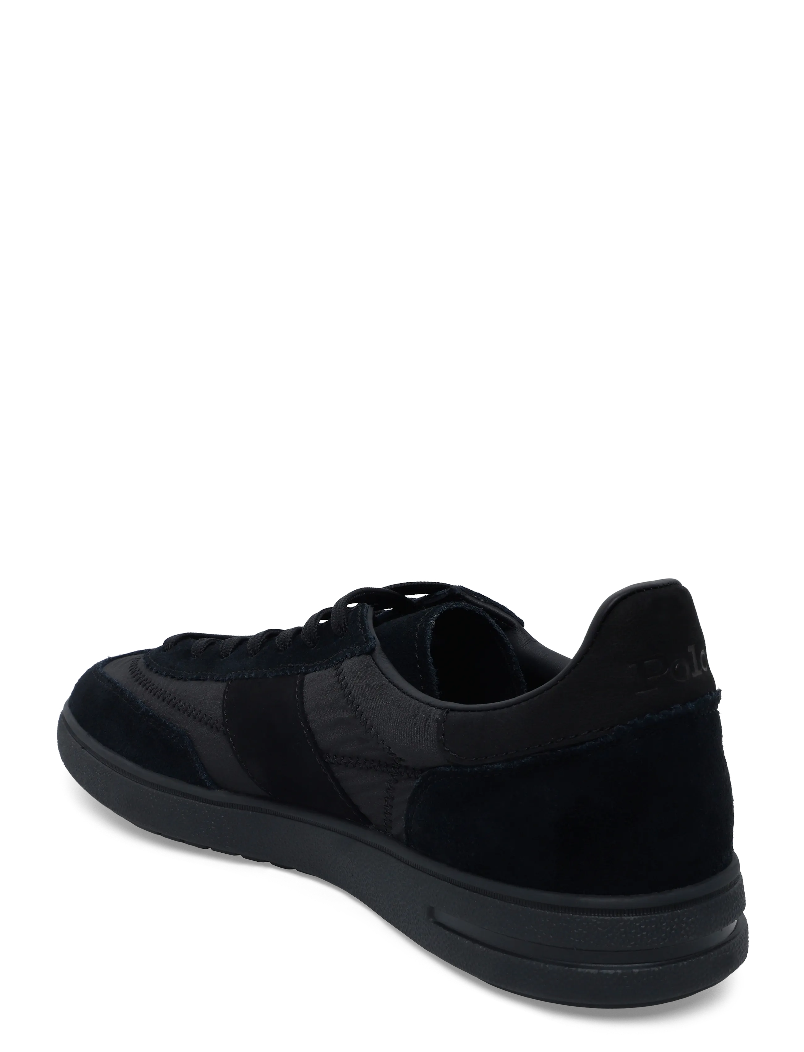 Polo Ralph Lauren - WSH NYLN/SUDE/NBUCK-BEDFORD PP-SK-L - lave sneakers - black/faded black - 1
