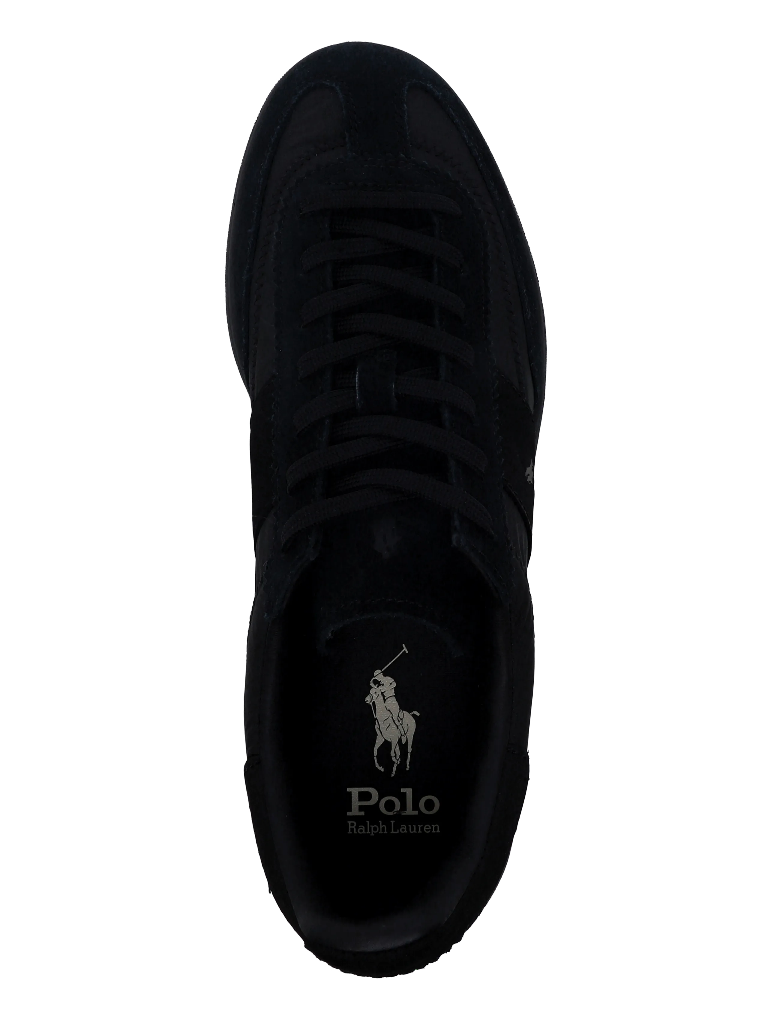 Polo Ralph Lauren - WSH NYLN/SUDE/NBUCK-BEDFORD PP-SK-L - lave sneakers - black/faded black - 3