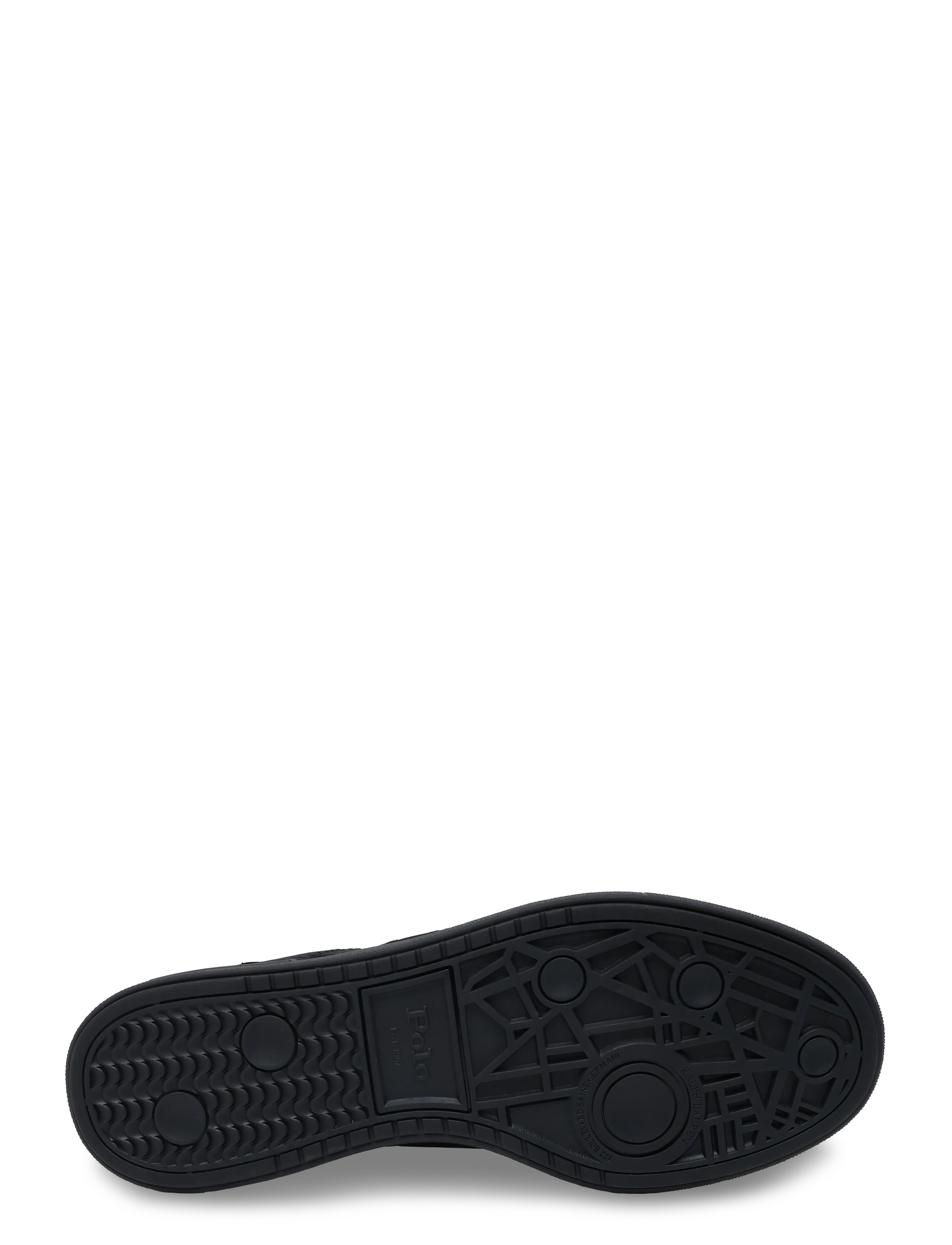 Polo Ralph Lauren - WSH NYLN/SUDE/NBUCK-BEDFORD PP-SK-L - lave sneakers - black/faded black - 4