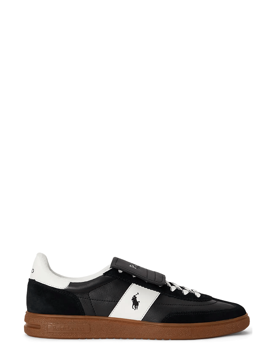 Polo Ralph Lauren - Bedford Leather-Suede Sneaker - low-top sneaker - black/deckwash wh - 0